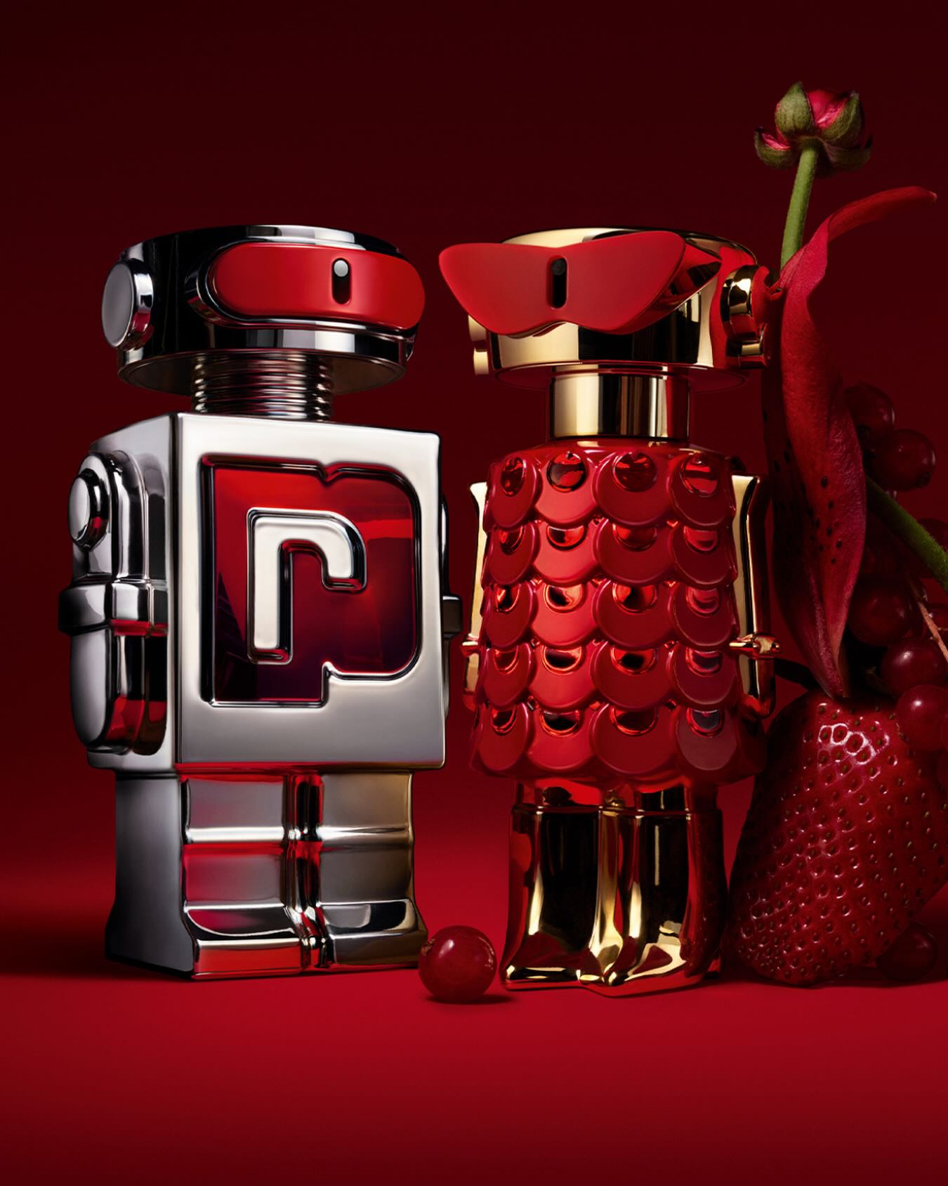Rabanne - Silhouettes of desire rewritten in red. FAME IN... | Facebook