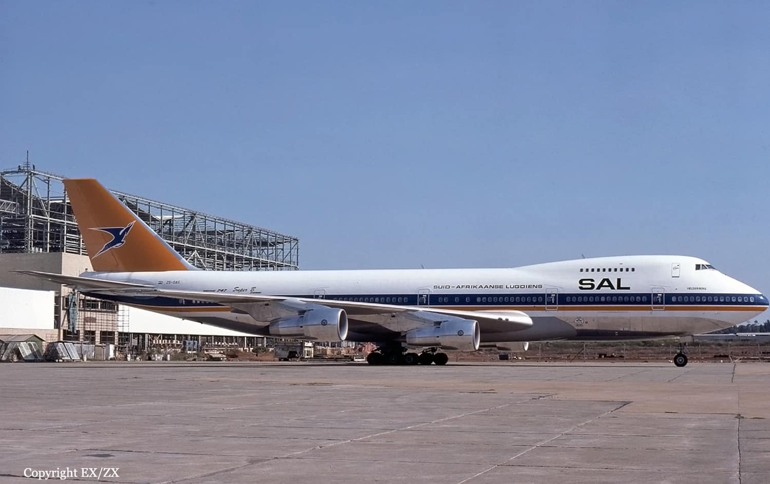 Helderberg” ZS-SAS the Boeing 747 Combi of South African Airways.