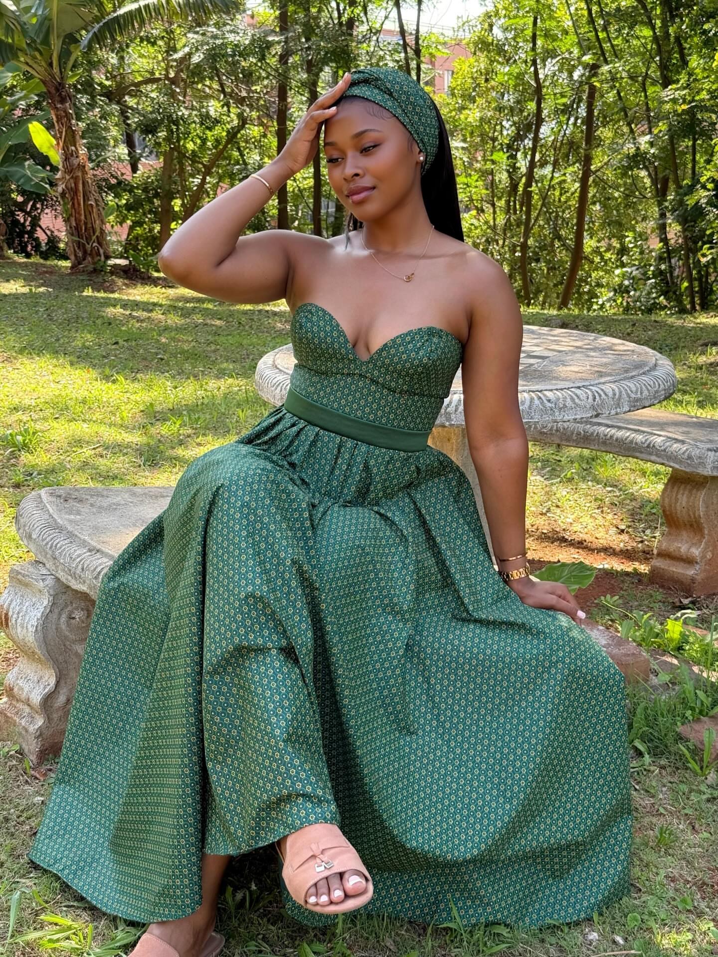 dark green dresses south africa shweshwe dress with fringe and African print pattern dark green dress simple Amber Rose Ditches Her MEWPSS SIZE:26