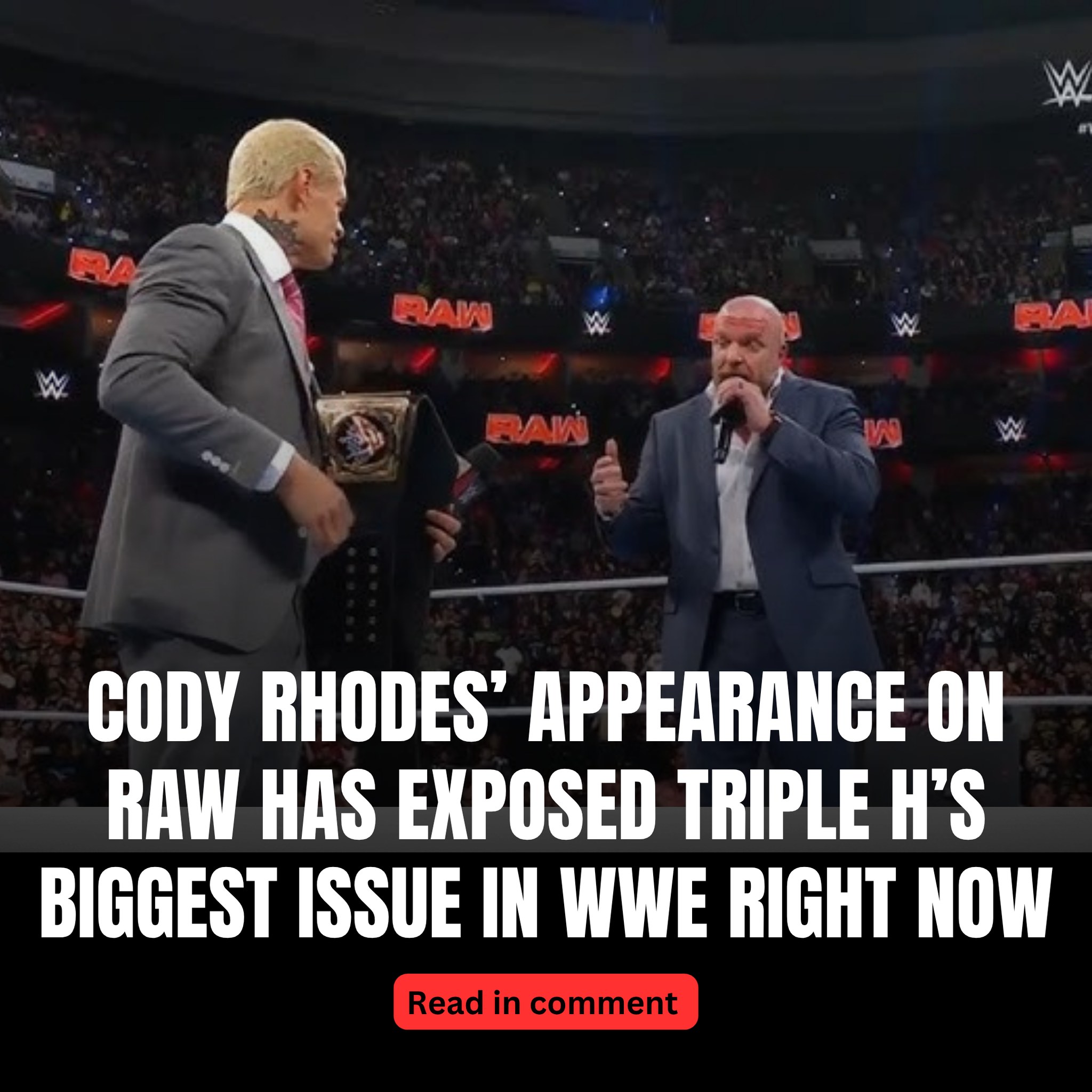 Cody Rhodes’ appearance on RAW has... - Drew Mclntyre fan | Facebook