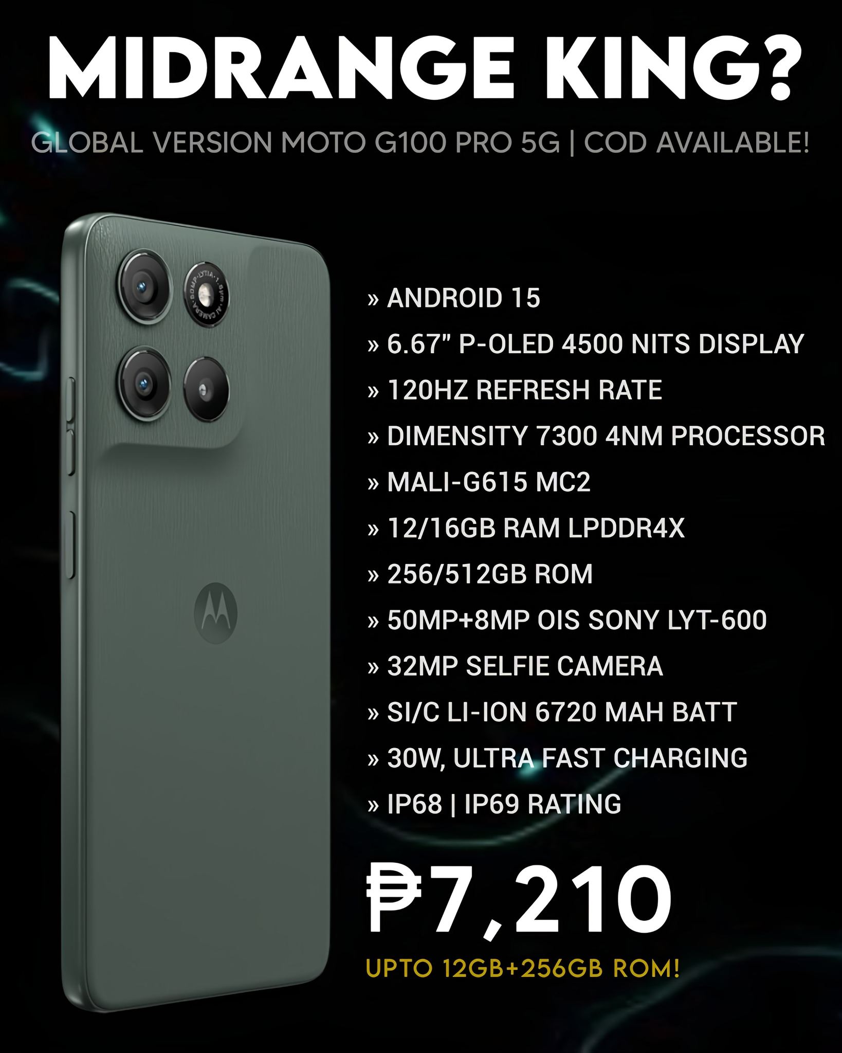 Motorola G100 Pro 5G takes the crown ?? CODhere: https://s 