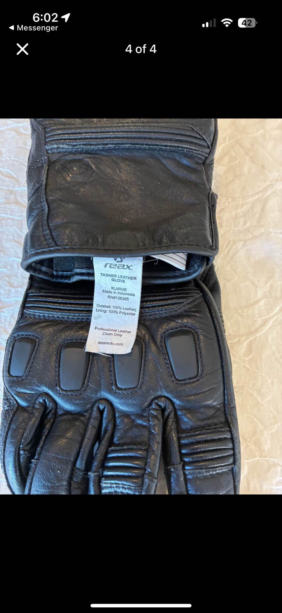 Reax (Tasker Motorcycle Leather gloves) - Gloves & Mittens - Thornton ...