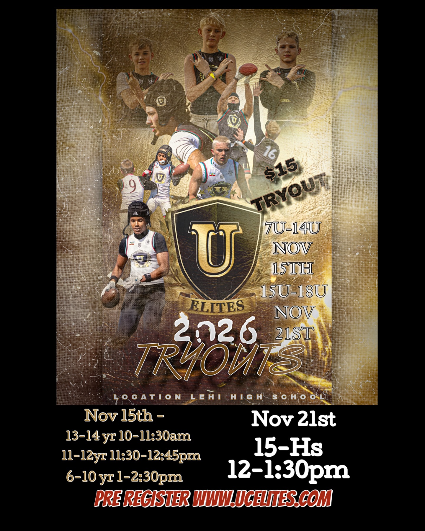 UC-Elite’s - 2026 season registrations is now open. Sign up link in bio ...