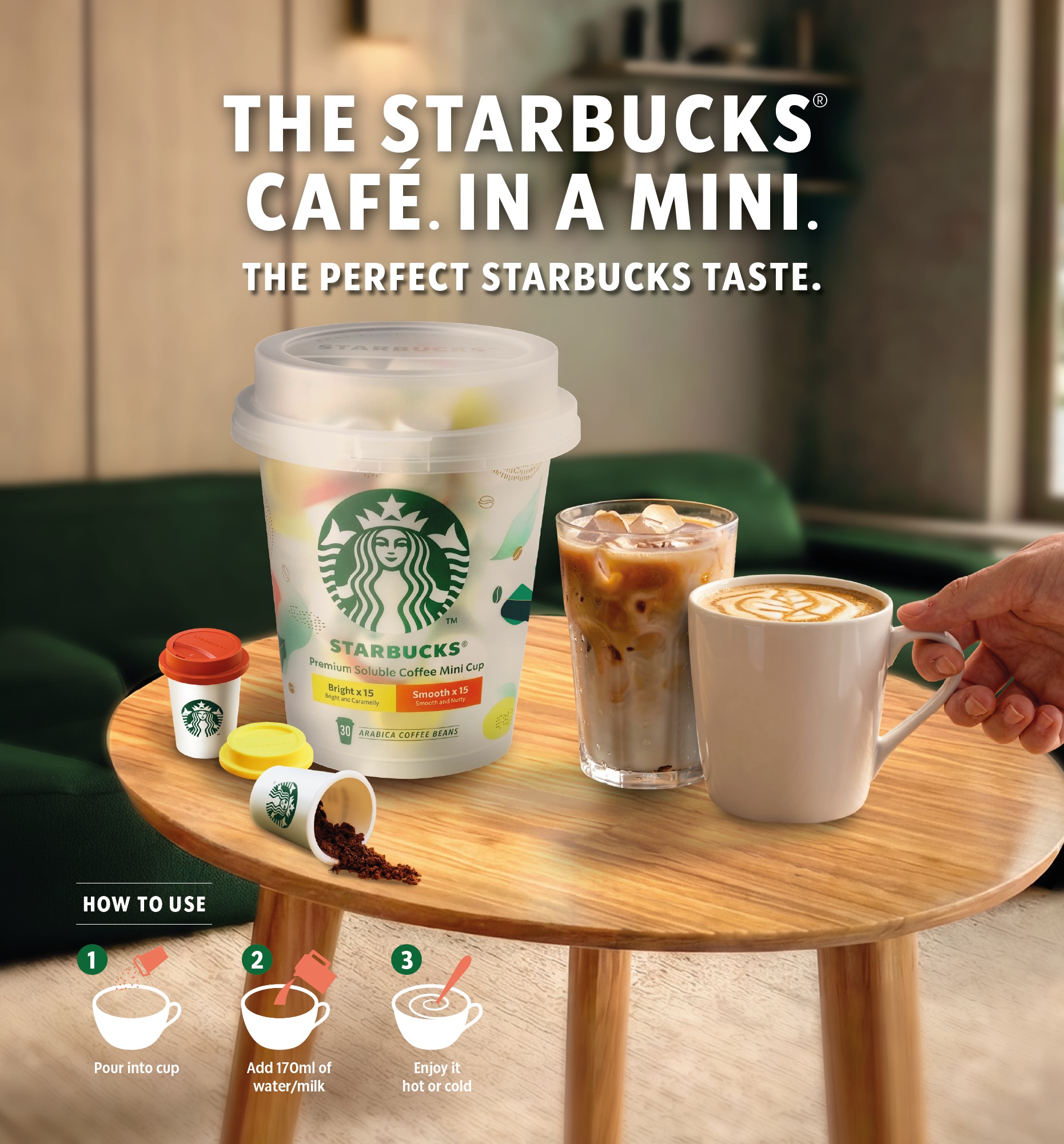 Starbucks Premium Soluble Coffee 30個 Elevate your coffee moments wherever you are ☕💚 The Starbucks