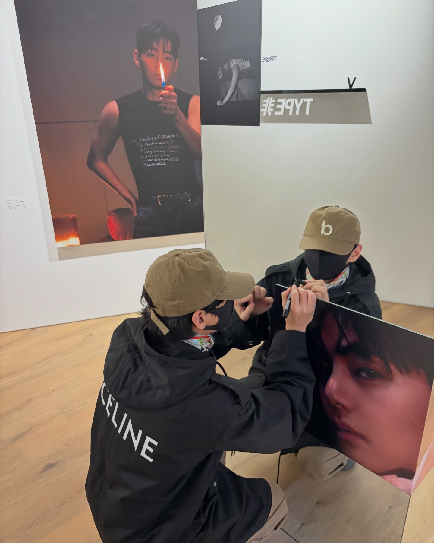 New Taehyung Instagram post! He visited his 'TYPE 非' exhibition