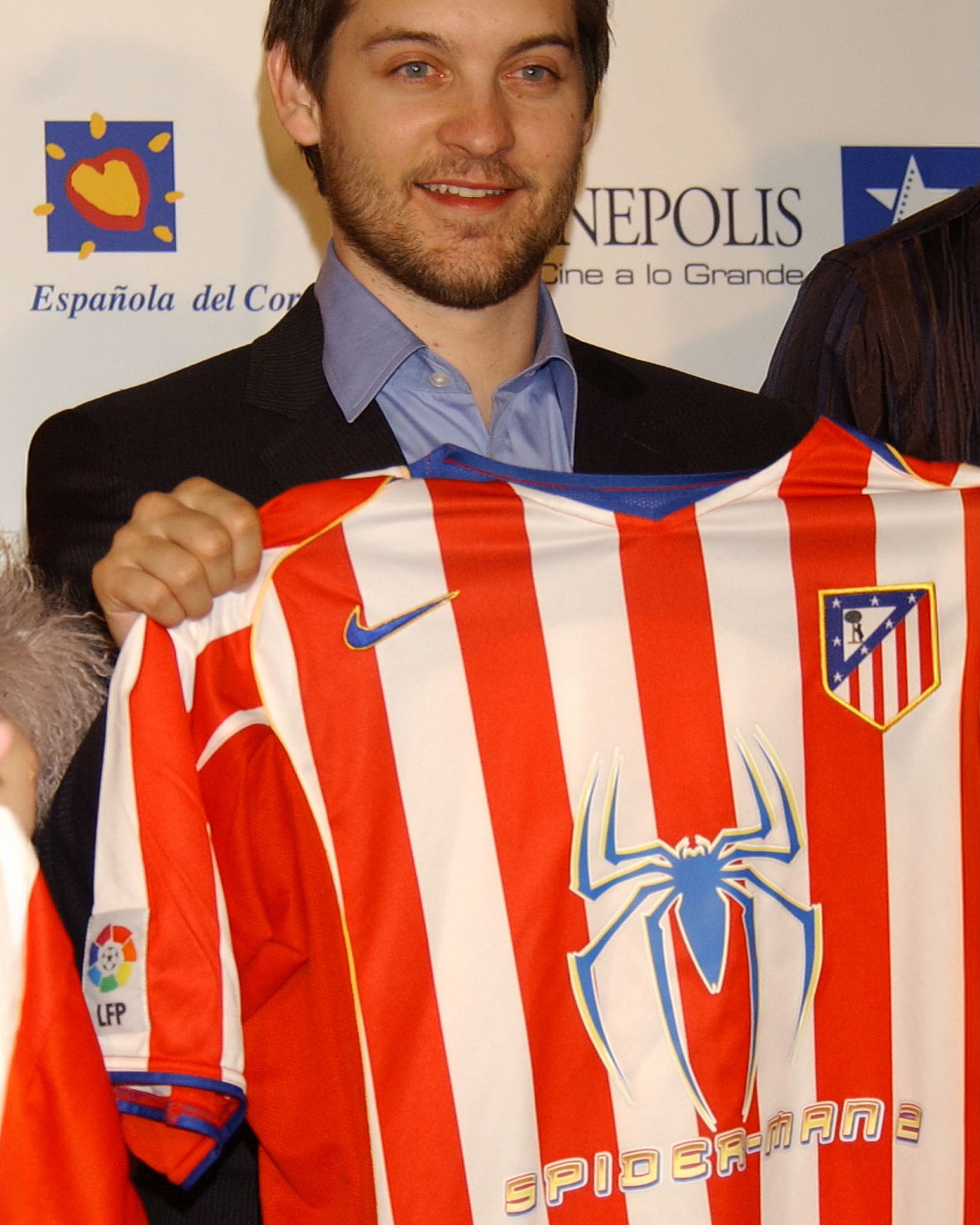 Throwback to when Atletico Madrid had the Spider-Man 2 logo on