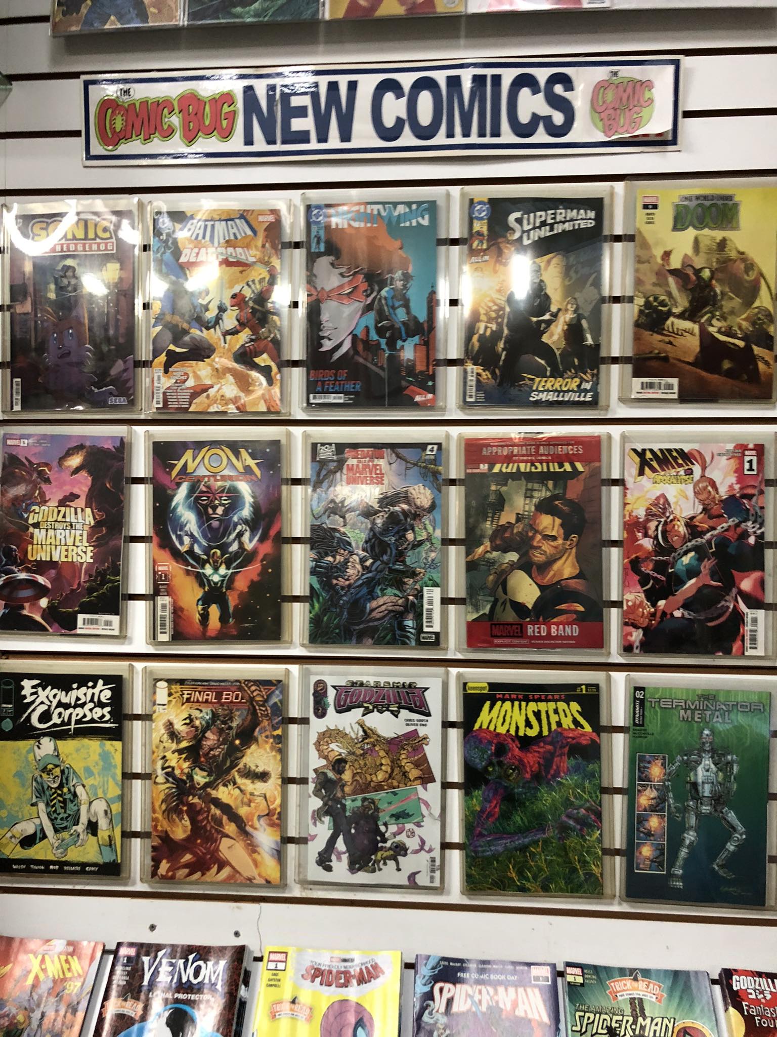Wed morning comic greatness is here. My picks are bats deadpoool 1