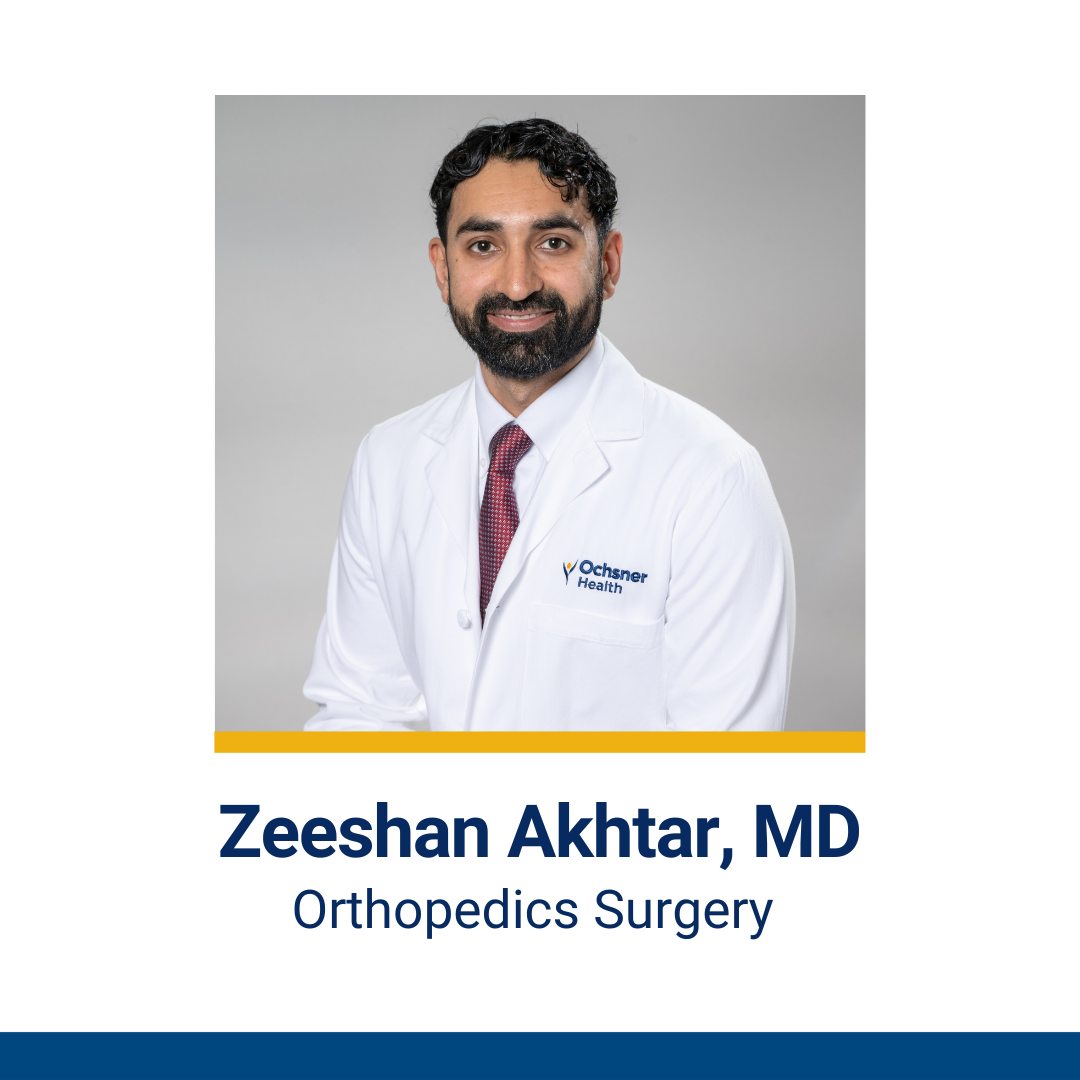 Ochsner - Please join us in giving a warm welcome to Zeeshan Akhtar, MD ...