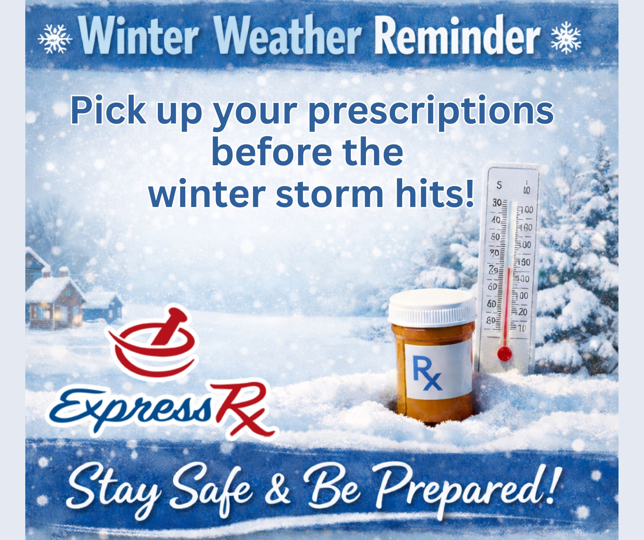 👉 With winter weather in the... - Express Rx at Otter Creek | Facebook