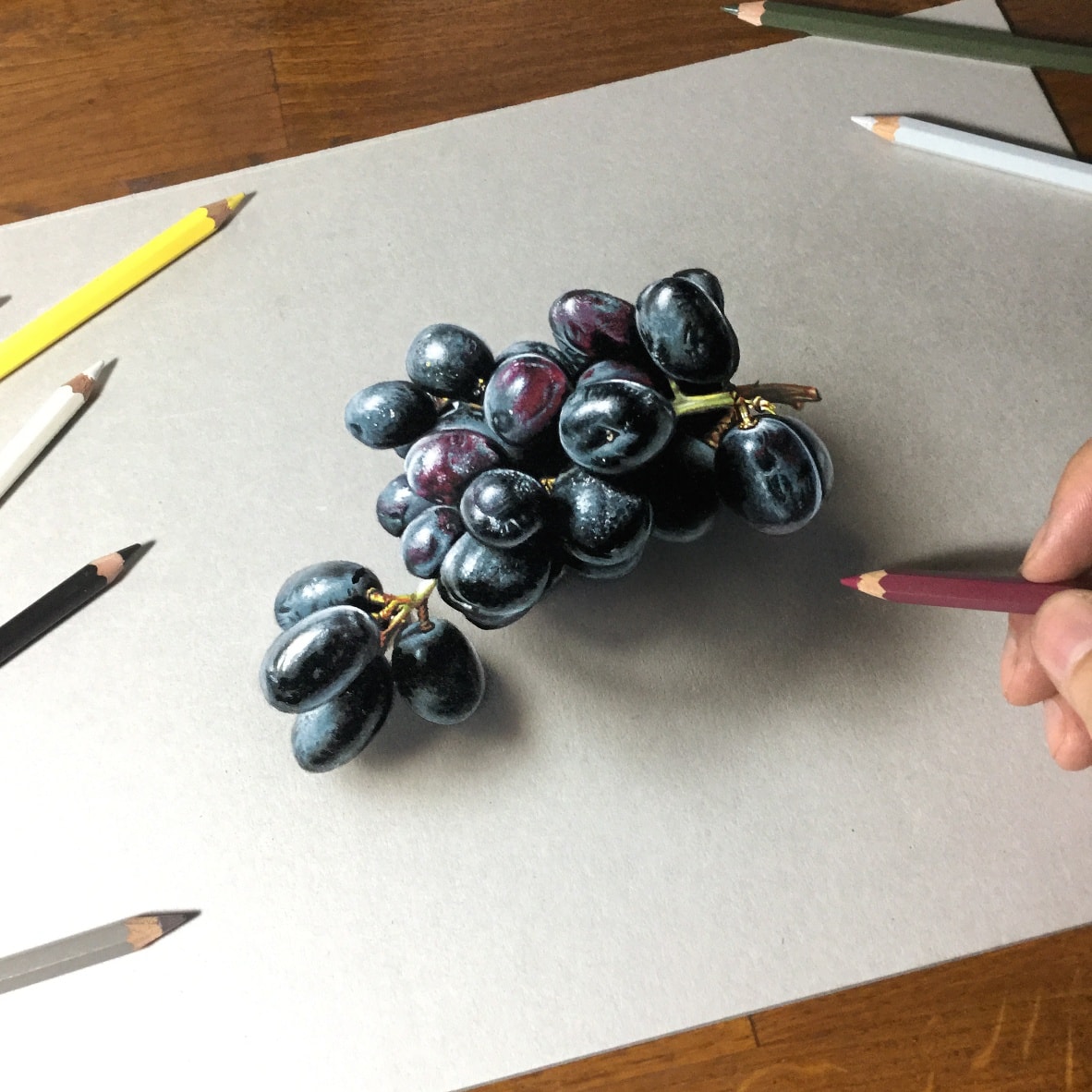 Marcello - Hyper-realistic purple crystal #drawing #hyperrealism Learn ...