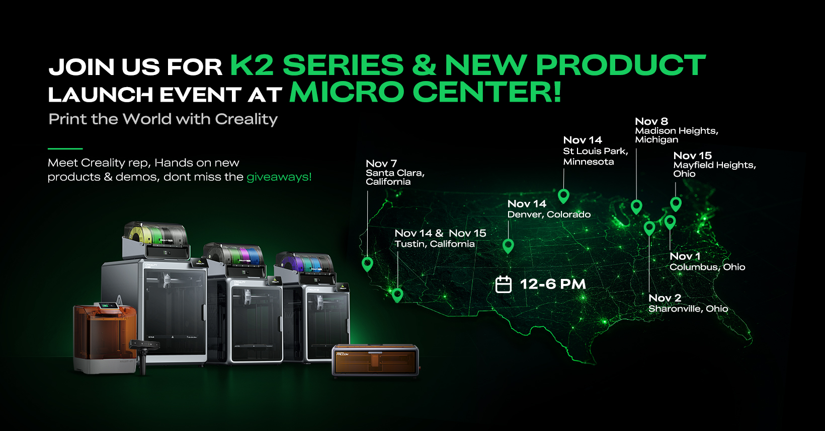 Print the World with Creality at Micro Center, USA