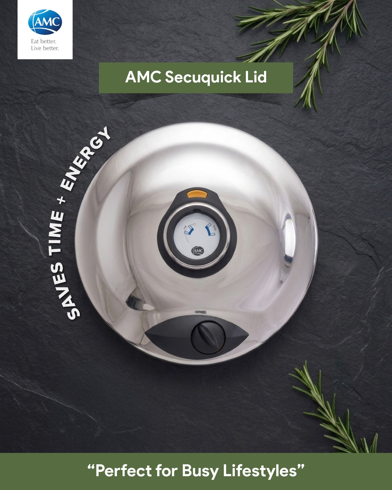 Cook smarter with the AMC Secuquick Lid ✨ Designed to save time