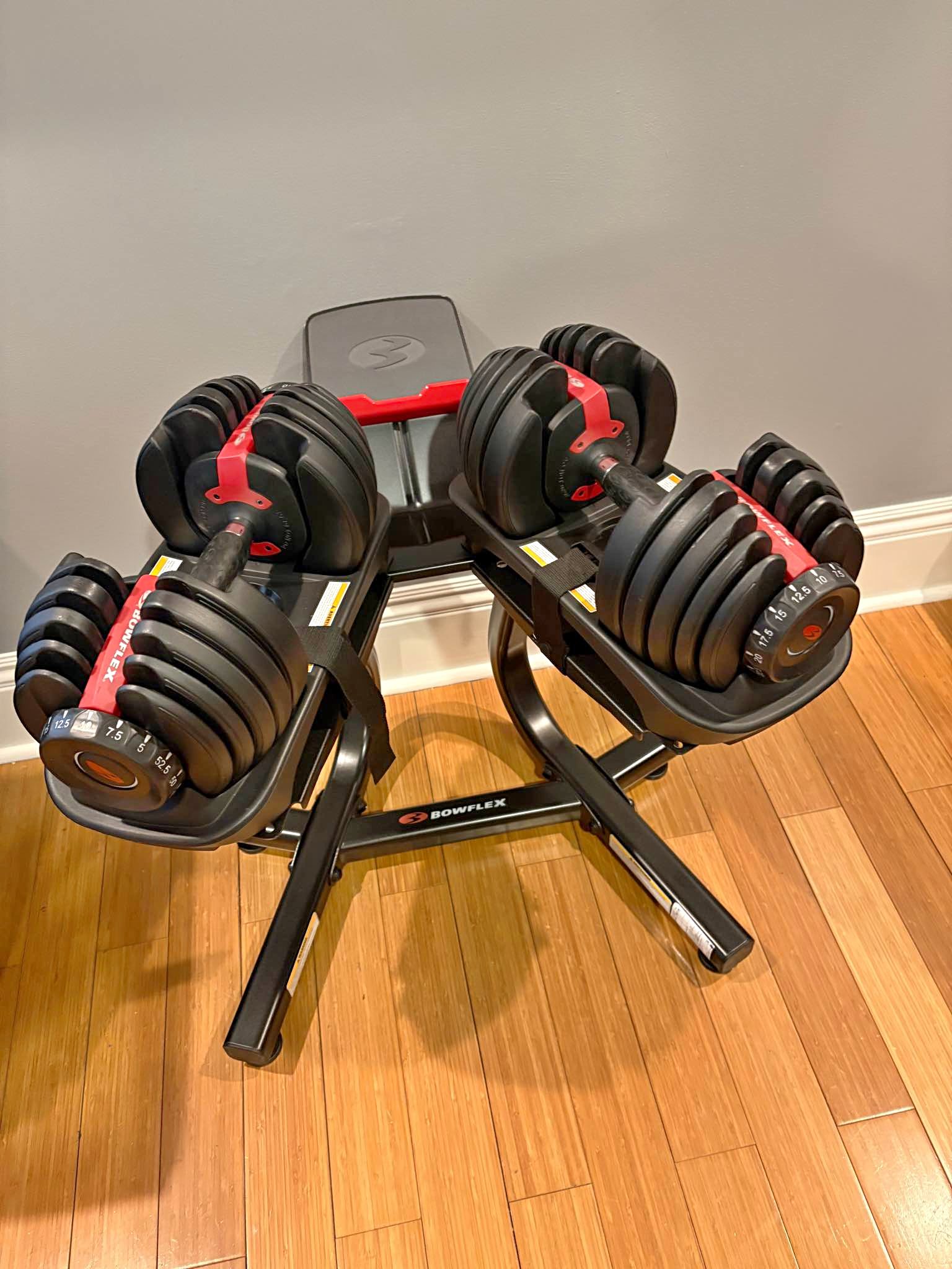 Boflex SelectTech 552 Adjustable Dumbbells with Stand - Dumbbells ...