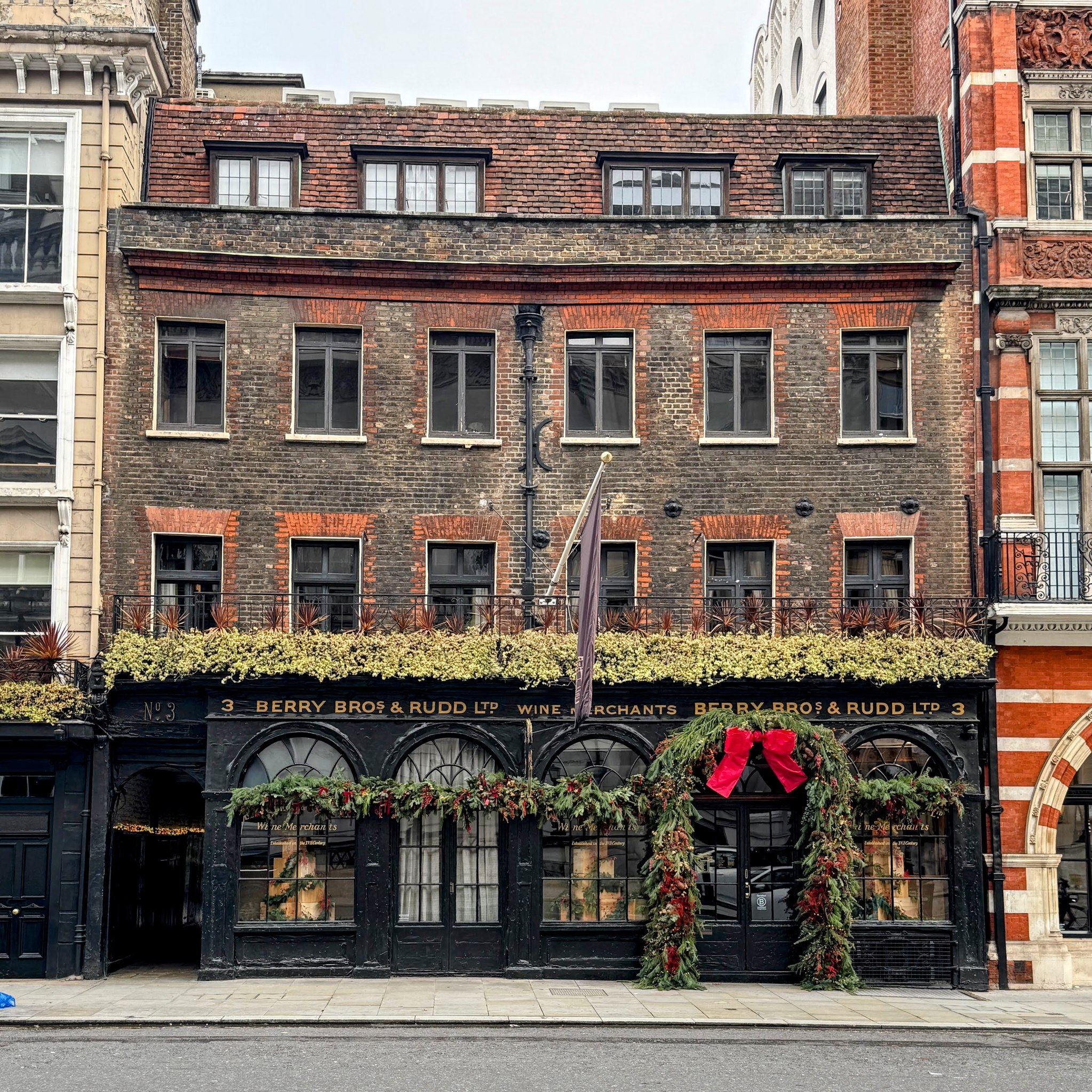 Berry Bros and Rudd wine shop in St James' London