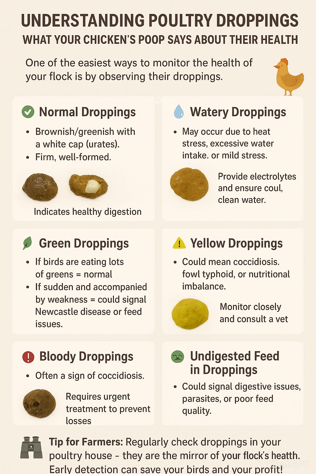Poultry - 🌿🐓 UNDERSTANDING POULTRY DROPPINGS: What Your Chicken’s Poop ...