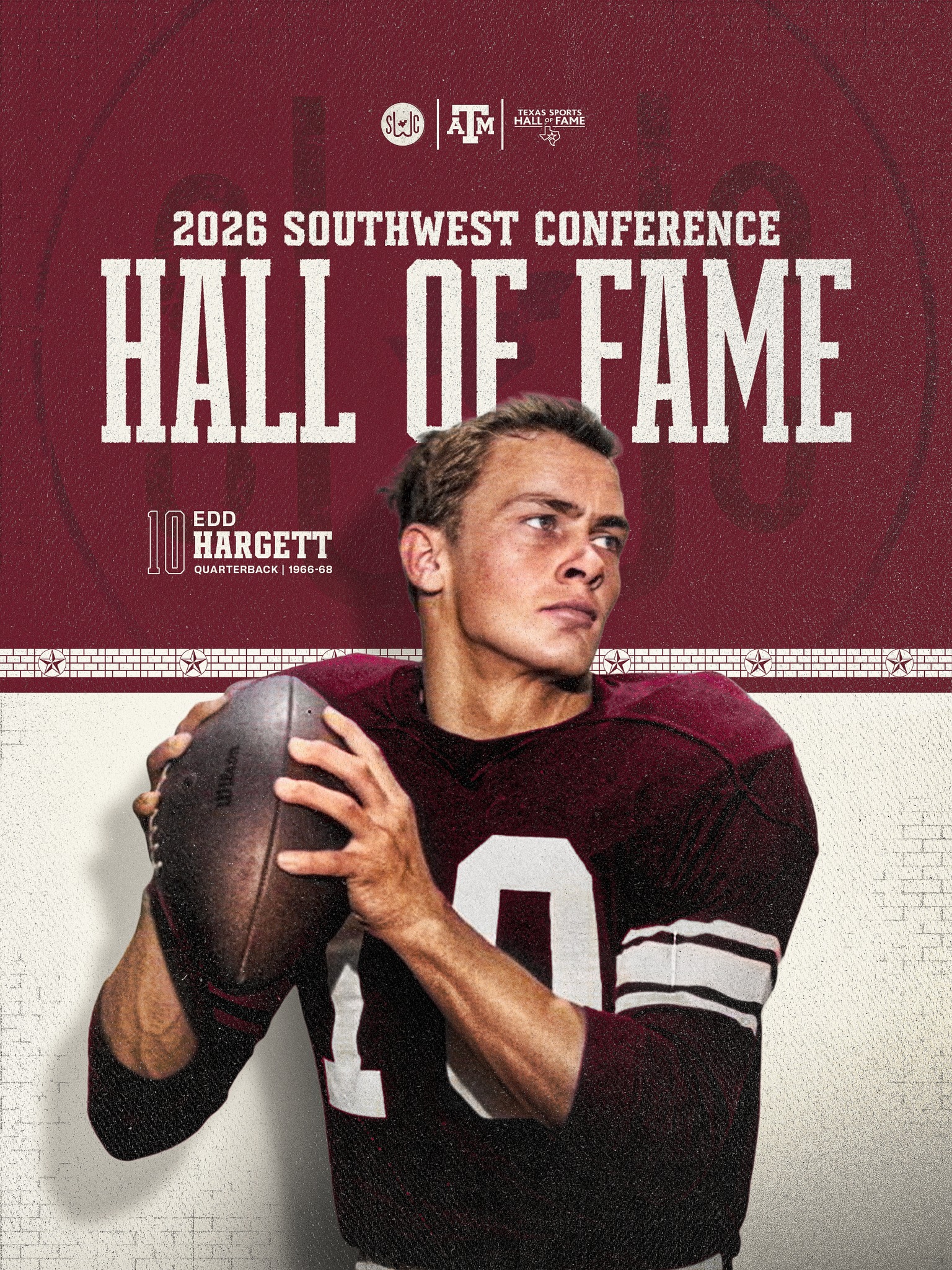 Forever etched in Southwest Conference history. Texas Sports Hall 