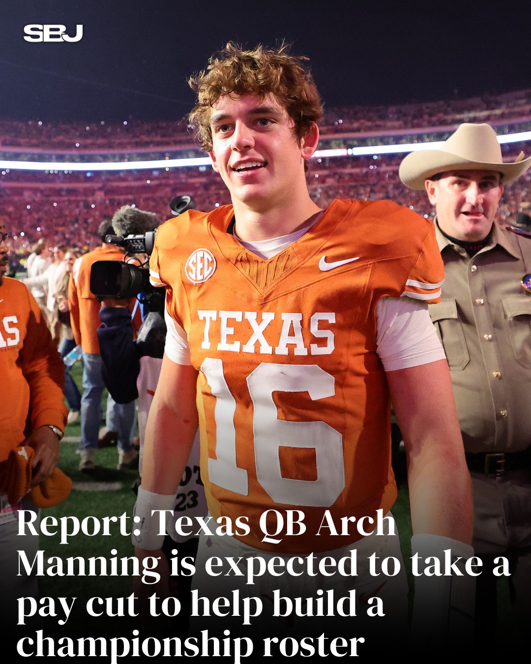 Sports - Arch Manning takes a pay cut to chase a title at Texas 🏆 Texas ...