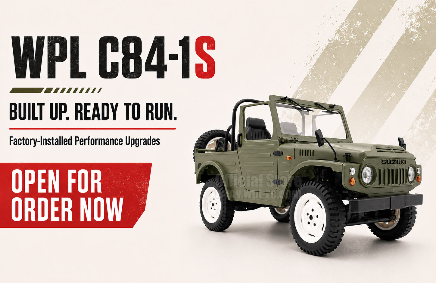 🚨 AVAILABLE NOW: WPL C84-1S 🚨 You asked for a KM-RTR-style Jimny