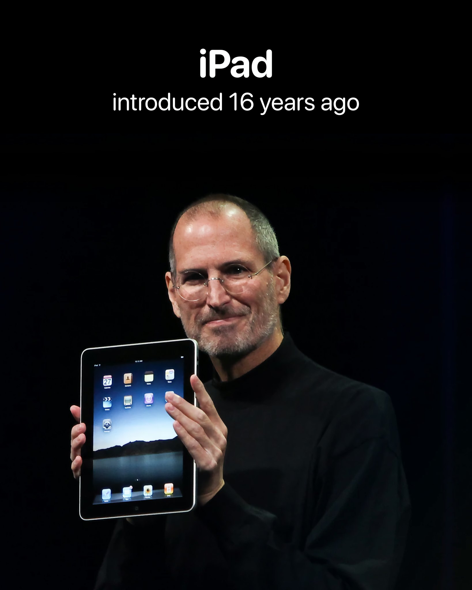 Apple iPad 本体(START OKAY WORKING) 16 years ago today, Apple introduced the original iPad