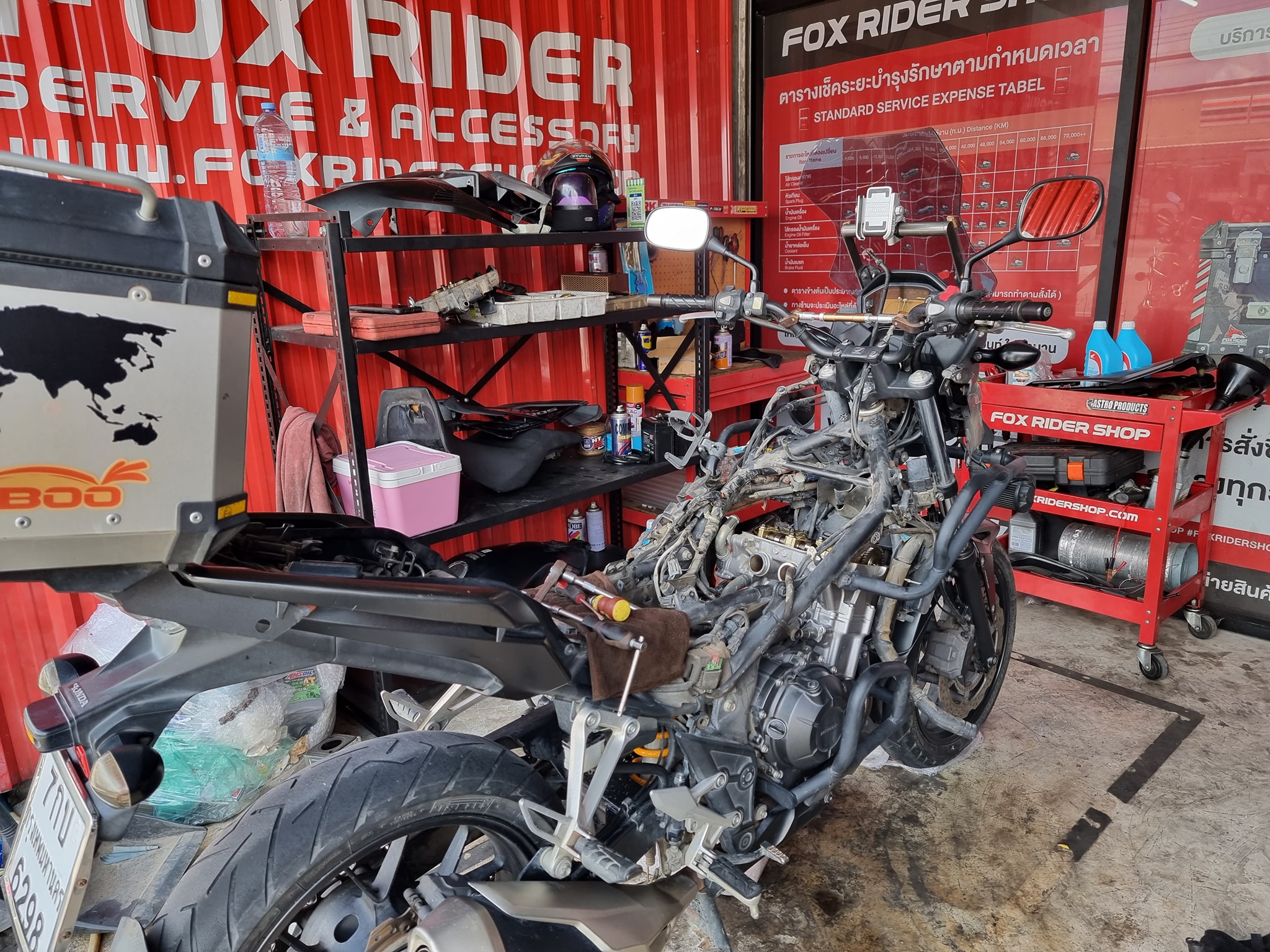 Fox Rider Shop - 🦊 CB500X เช็คระยะตั้งวาล์ว... | Facebook