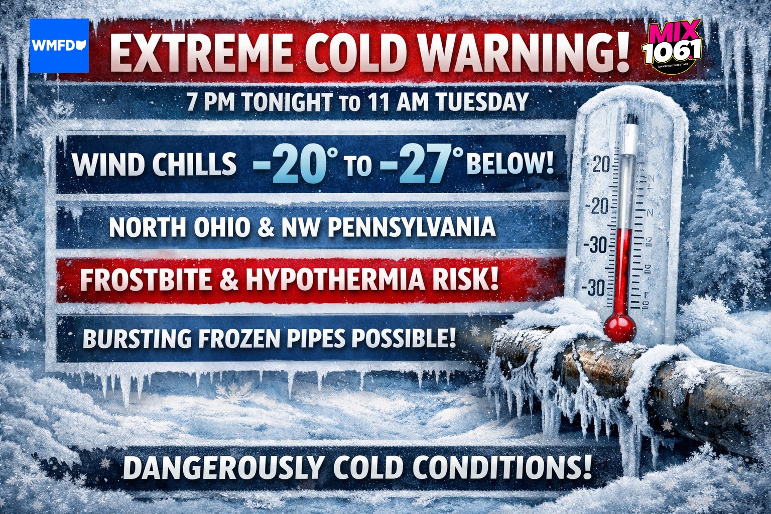 WMFD TV - The storm is far from over! We move from snow... | Facebook