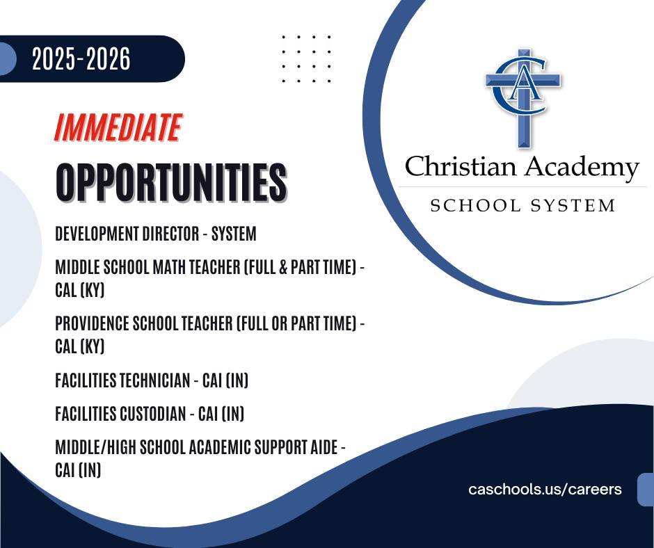 Christian - Discover the Newest Opportunities for the 2025-2026 School ...