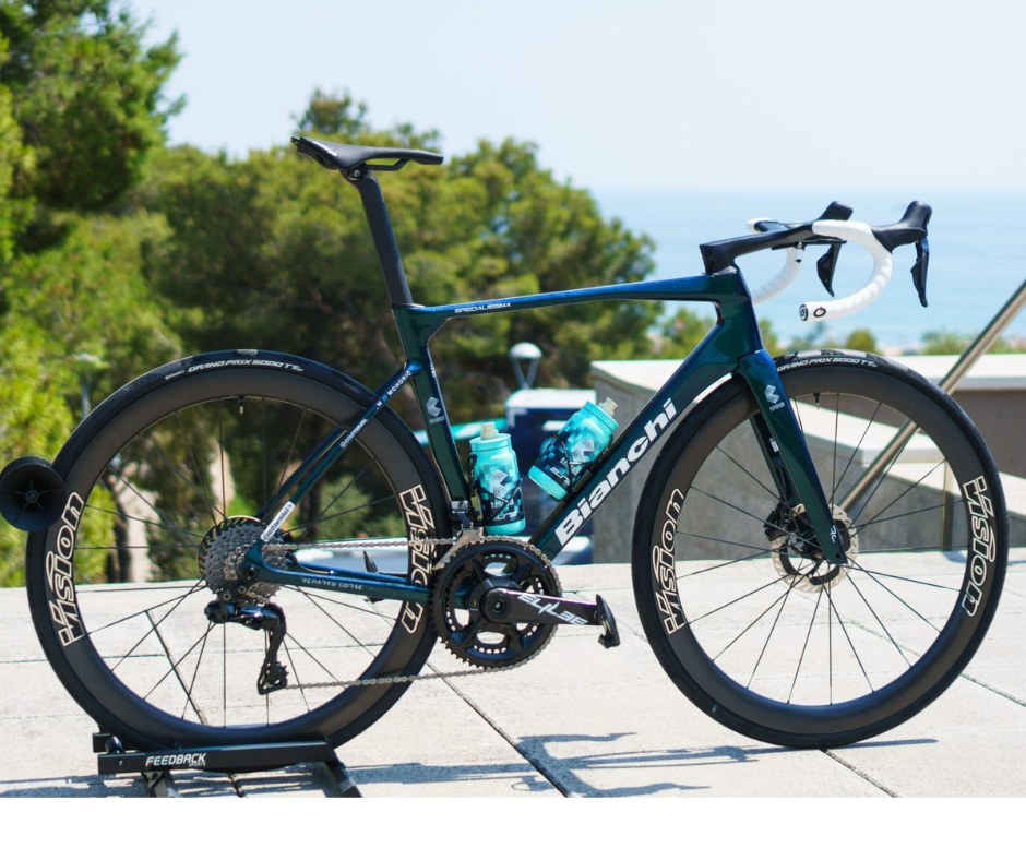 Loving it🩵💙Team Bahrain Victorious🩵💙Bianchi Specialissima Bike