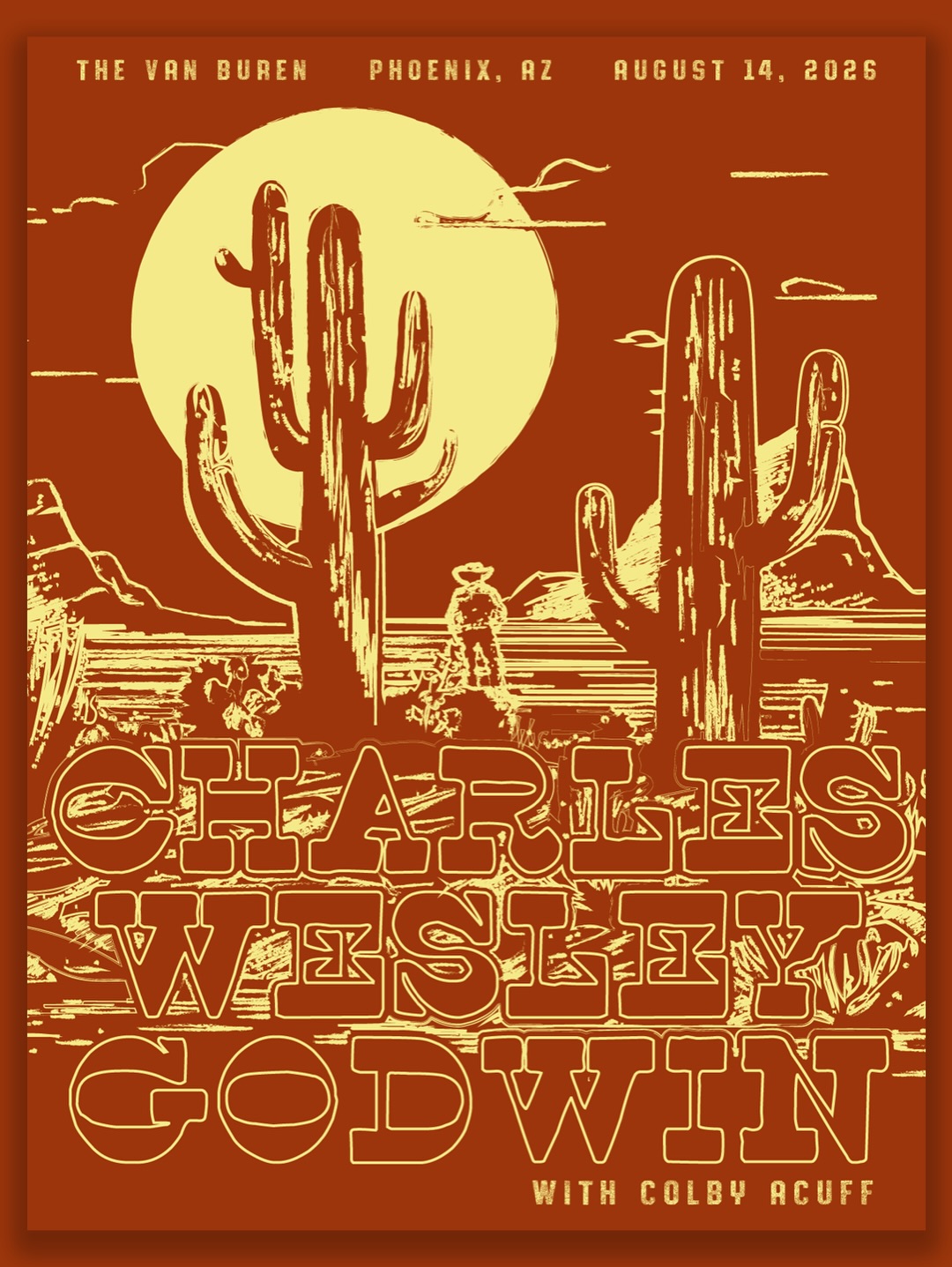 Poster for tonight's SOLD OUT show in Phoenix! It's our first