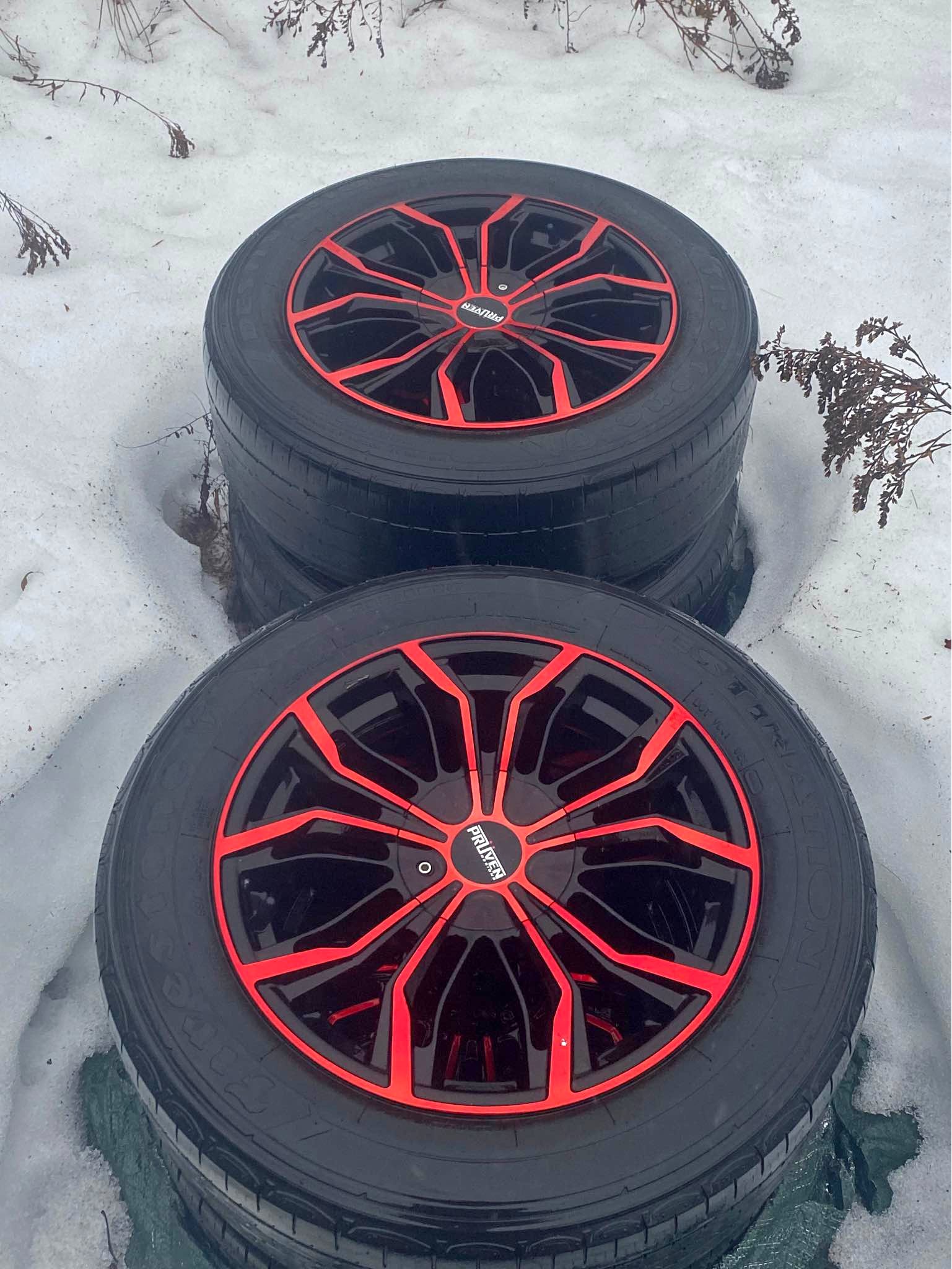 Red Pruven wheels r17 - Car Wheels, Tires & Parts - Enfield Center, New ...