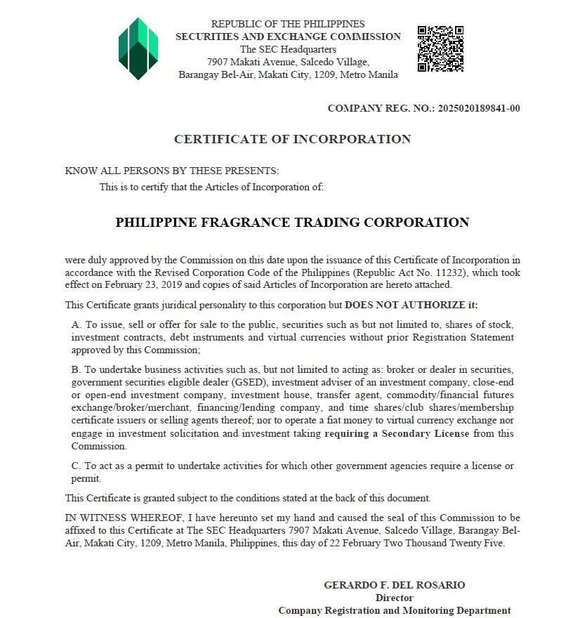 Perfume - We are pleased to announce that our company is now proudly ...