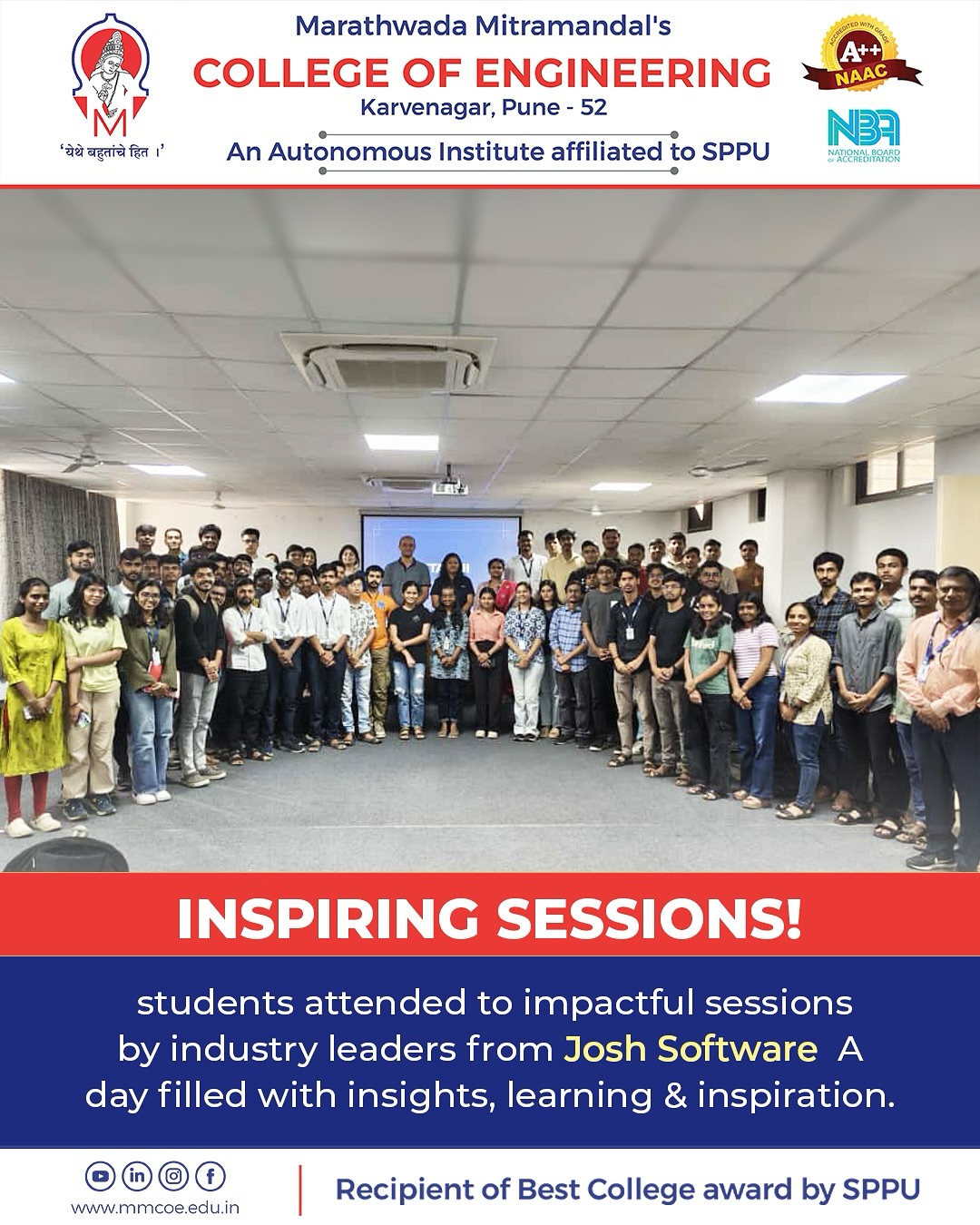 MMCOE PUNE - Students at MMCOE, Pune recently had the... | Facebook