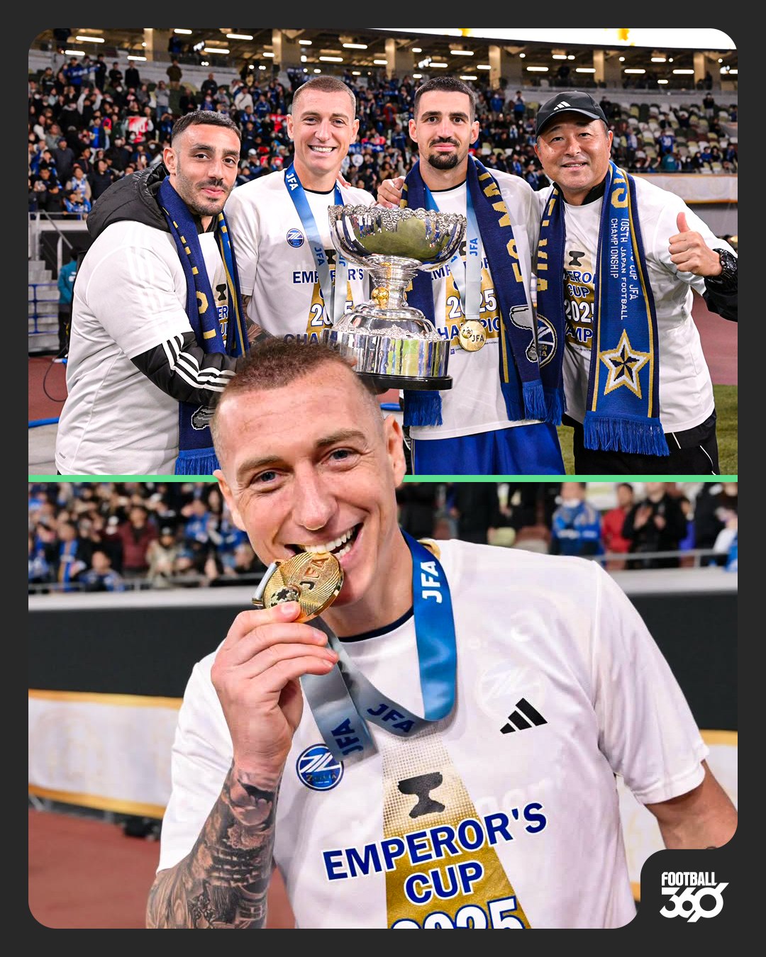 Congratulations to Mitch Duke after lifting the 2025 Emperor's Cup