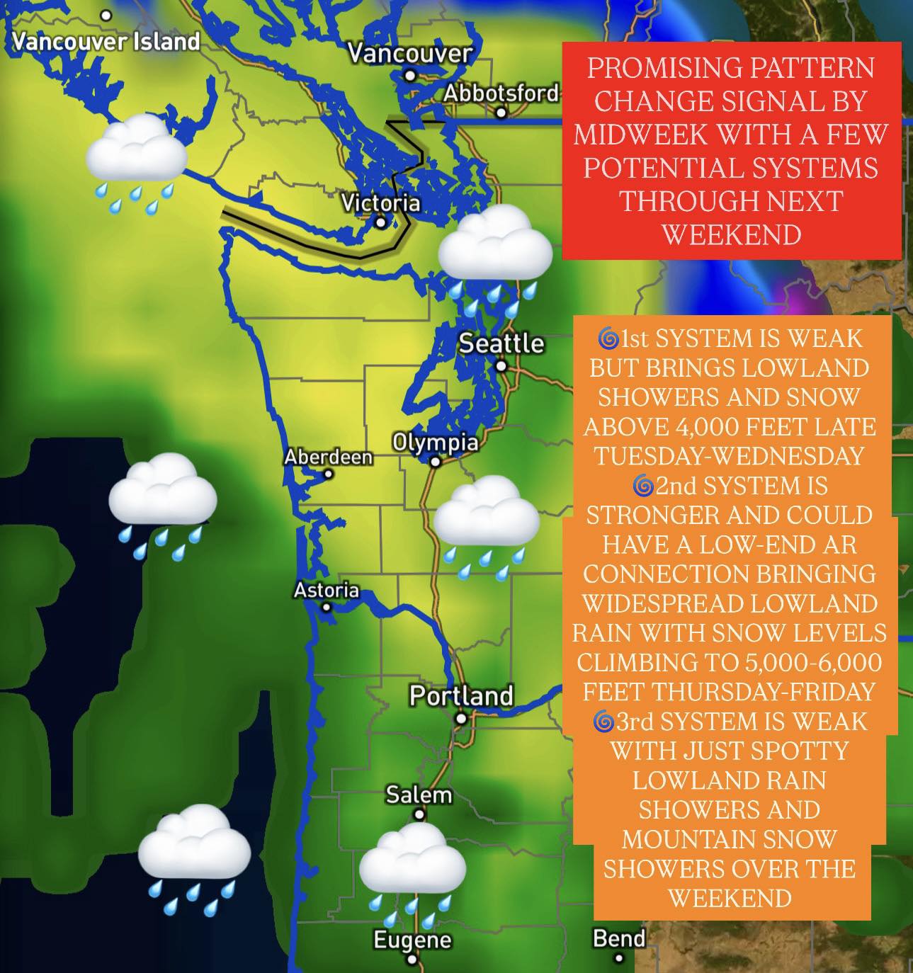 Meteorologist - PNW CHANGES: finally, wetter weather is expected to ...