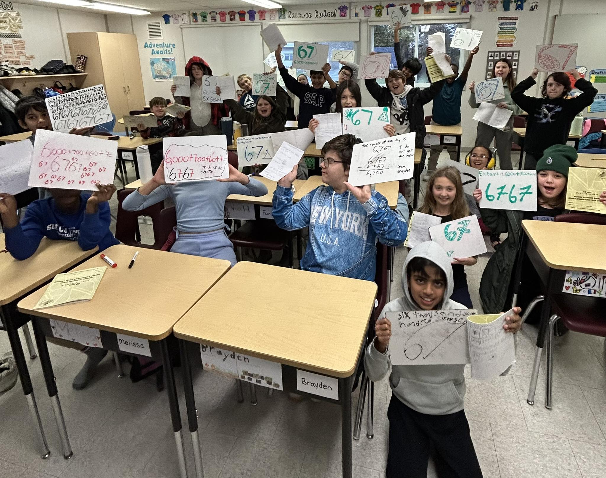 Eamer's - Today, 5A students had a blast diving into the number 6767 ...