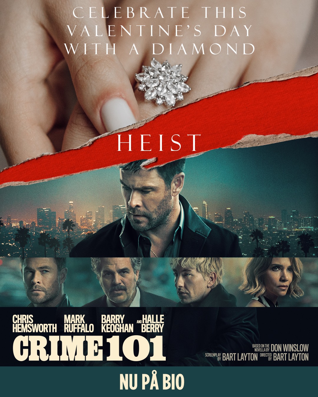 Sony - Fira Alla hjärtans dag med en stjärnspäckad cast 💎 Se Crime 101 ...