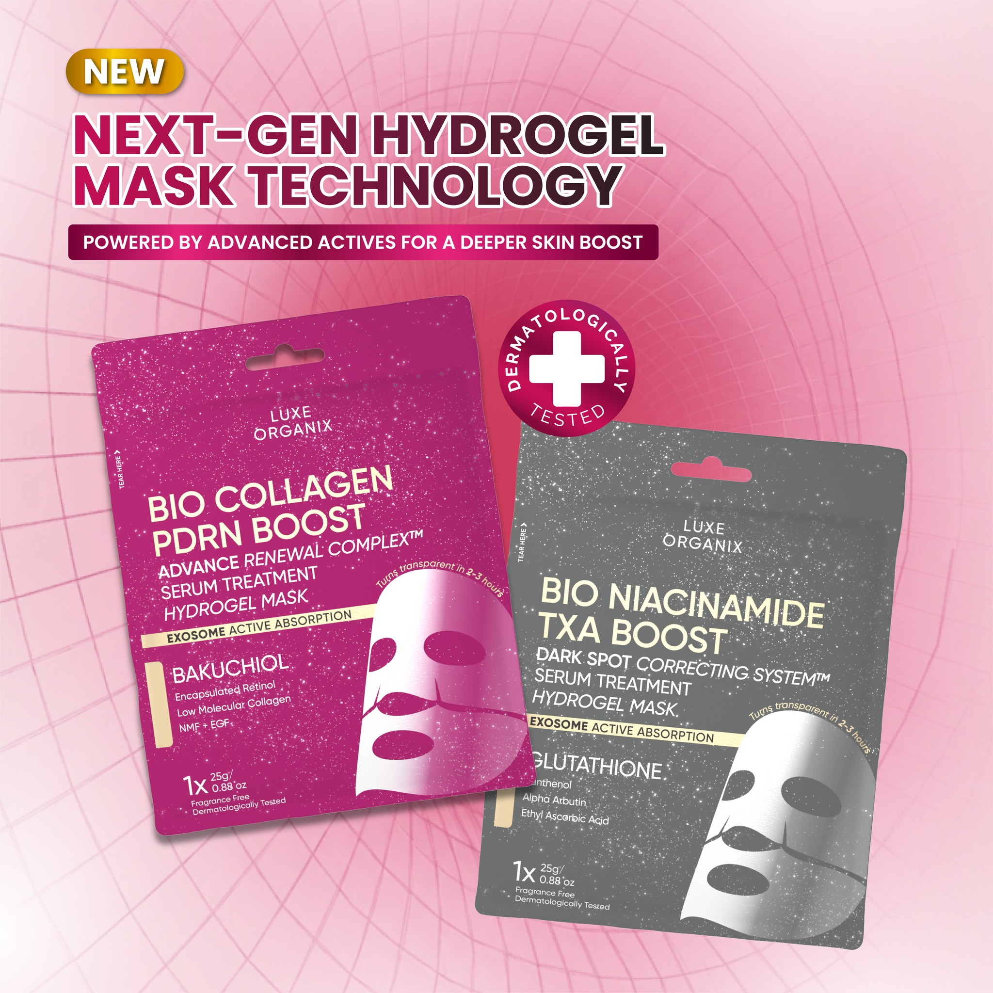 Experience next-gen hydrogel mask technology! 🧫 Introducing the