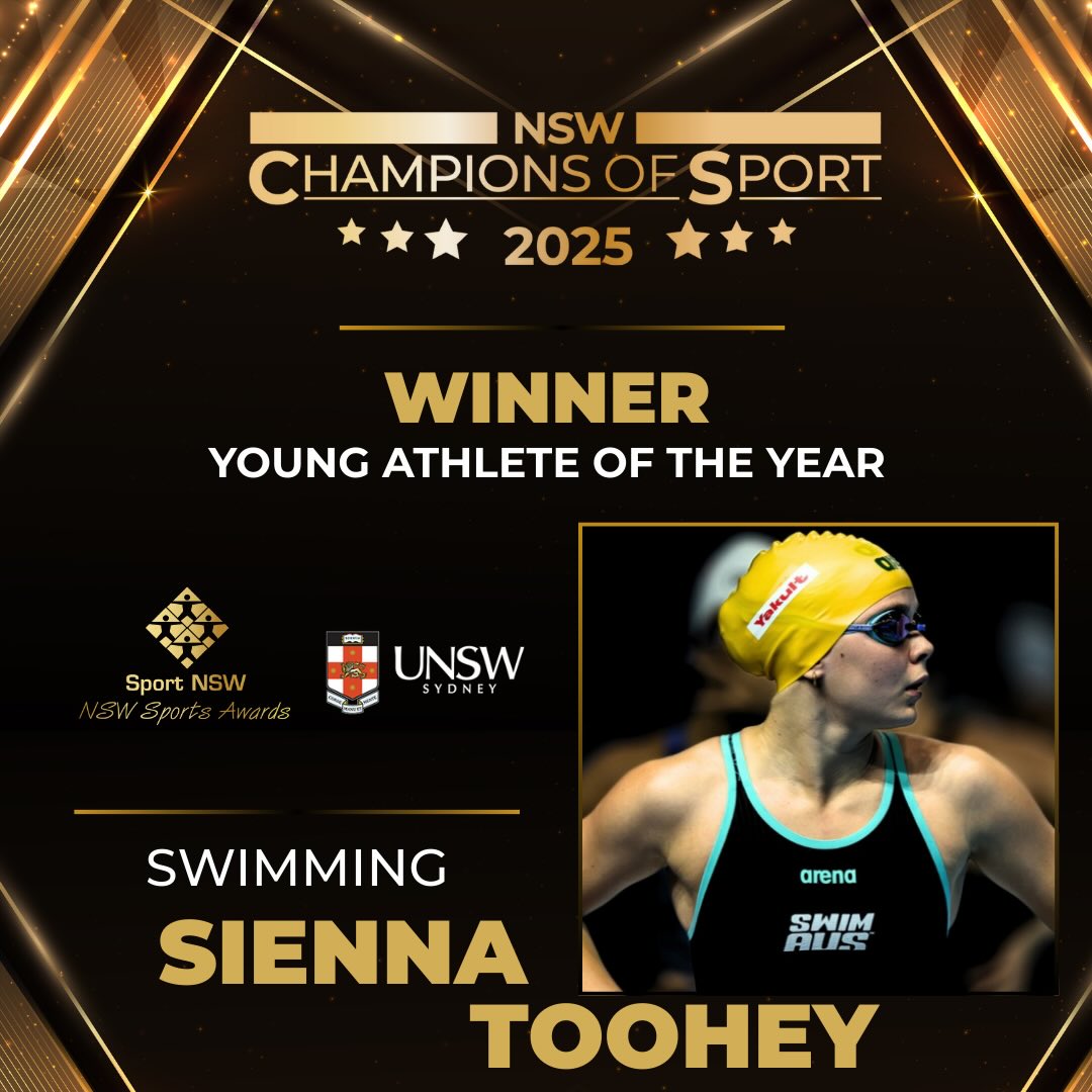 Sport NSW - Sienna Toohey is your @unsw 2025 NSW Champions... | Facebook
