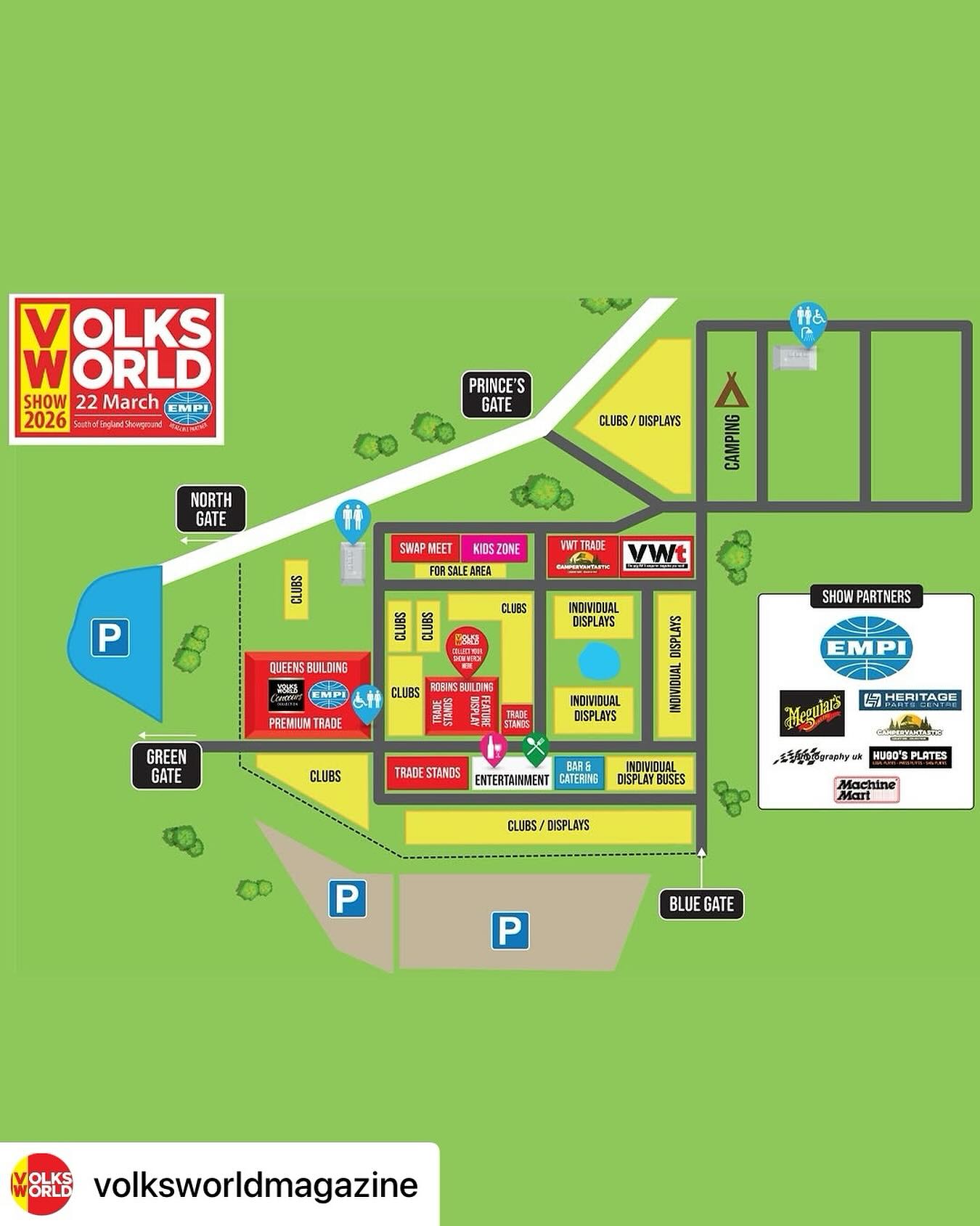 Sneak peek of the VolksWorld Magazine venue map ? Bigger space 