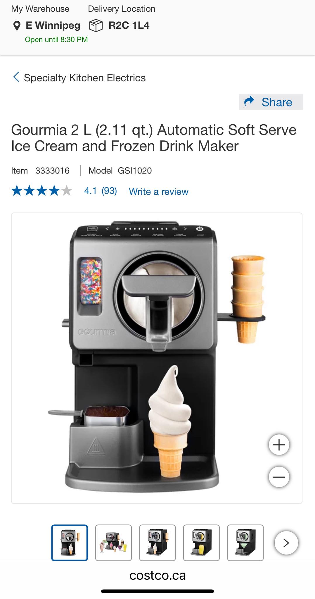 Is Gourmia automatic soft serve ice cream maker at Costco any good?