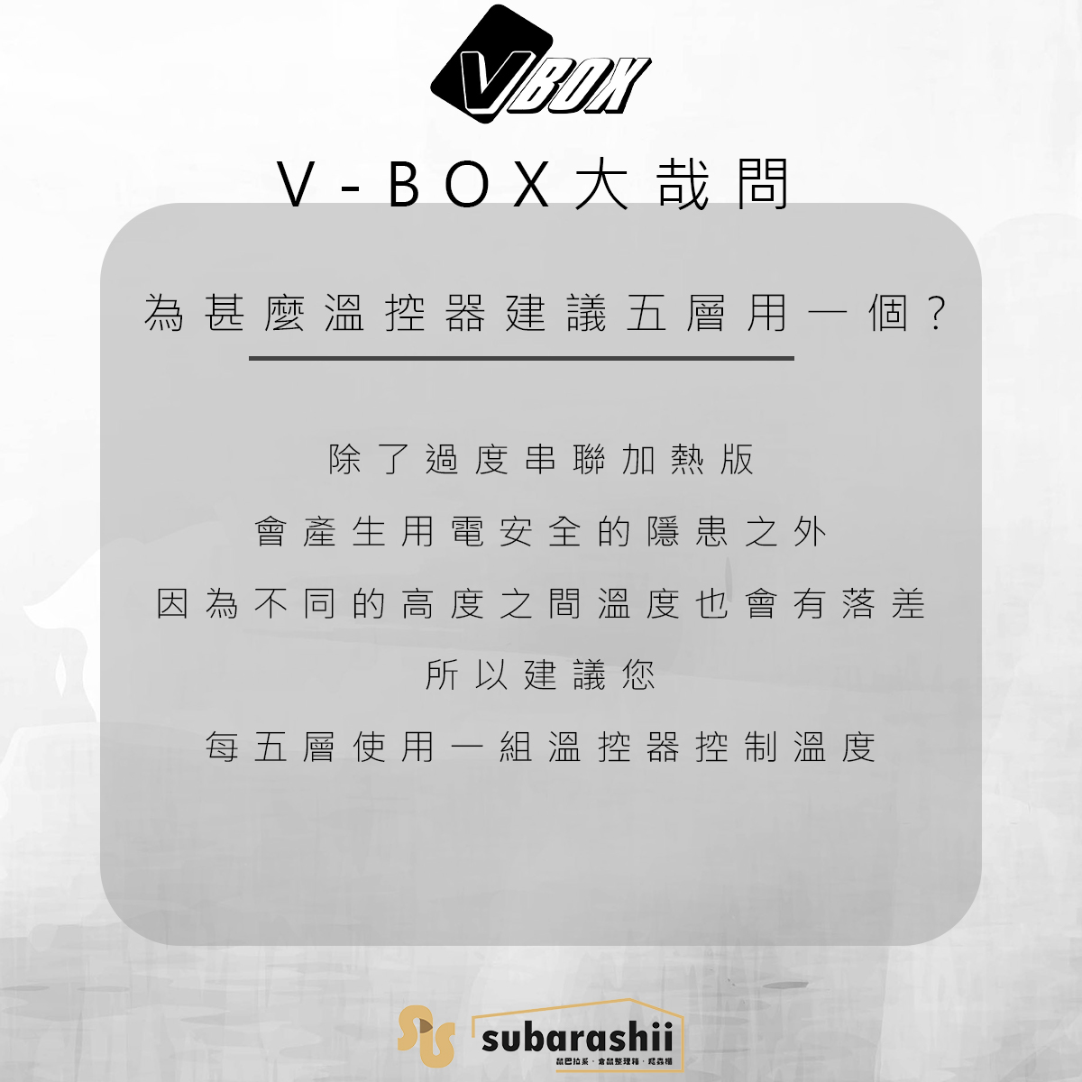 今天讓我們來聊聊昨天的未解之謎吧! 有預購的本次VBOX的爬友... - V-Box Taiwan 系統爬蟲櫃