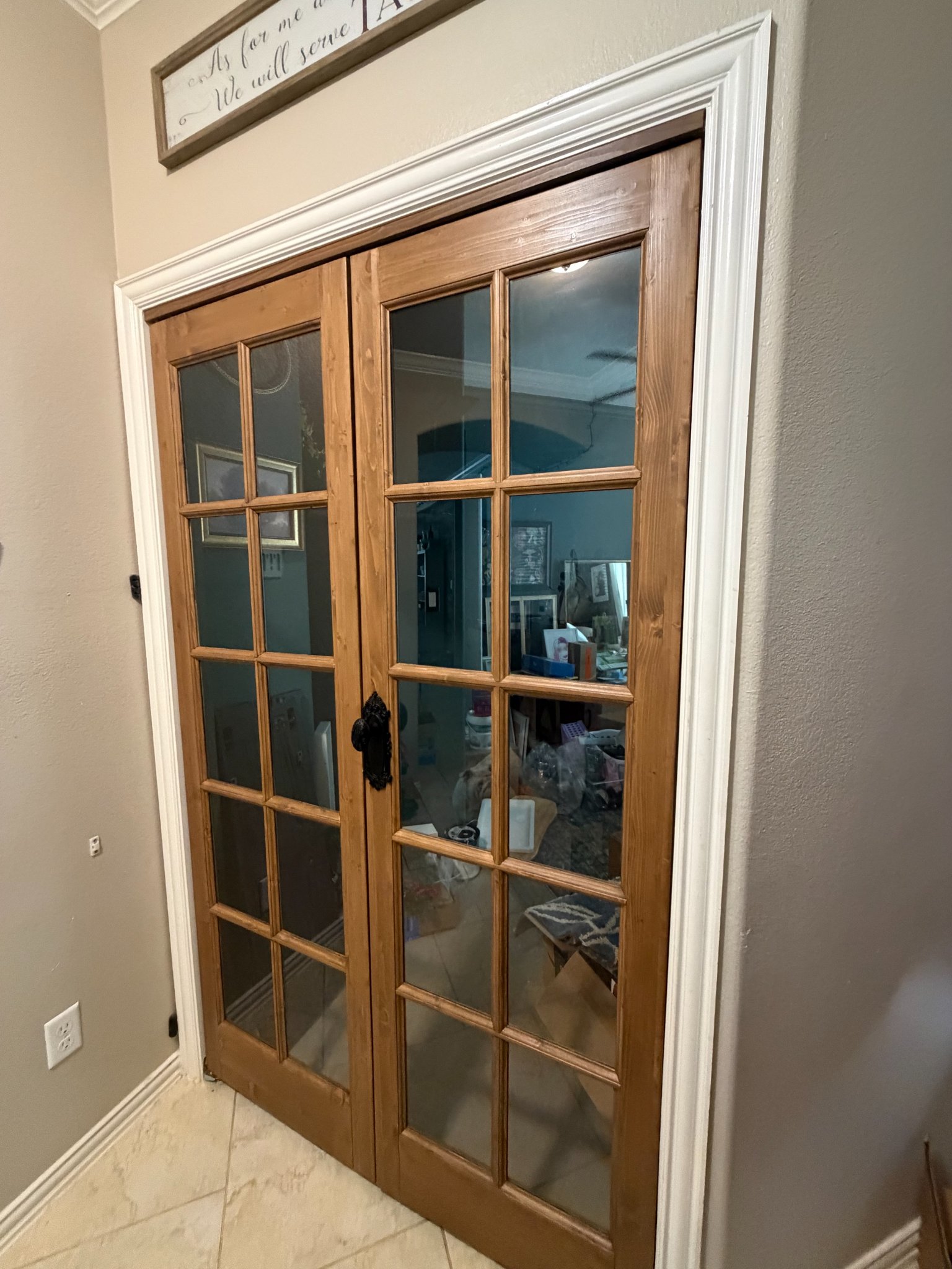 Custom French Doors Bi-Fold Glass Solid Wood - Cabinets & Hutches ...