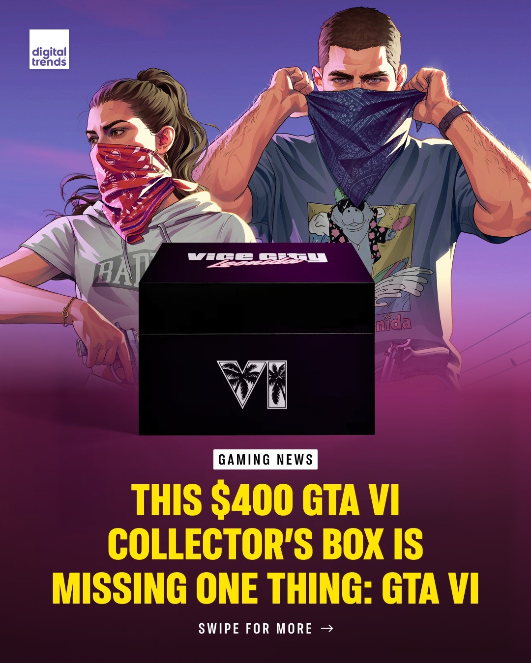 Rockstar has unveiled a $399.99 Grand Theft Auto VI Collector's