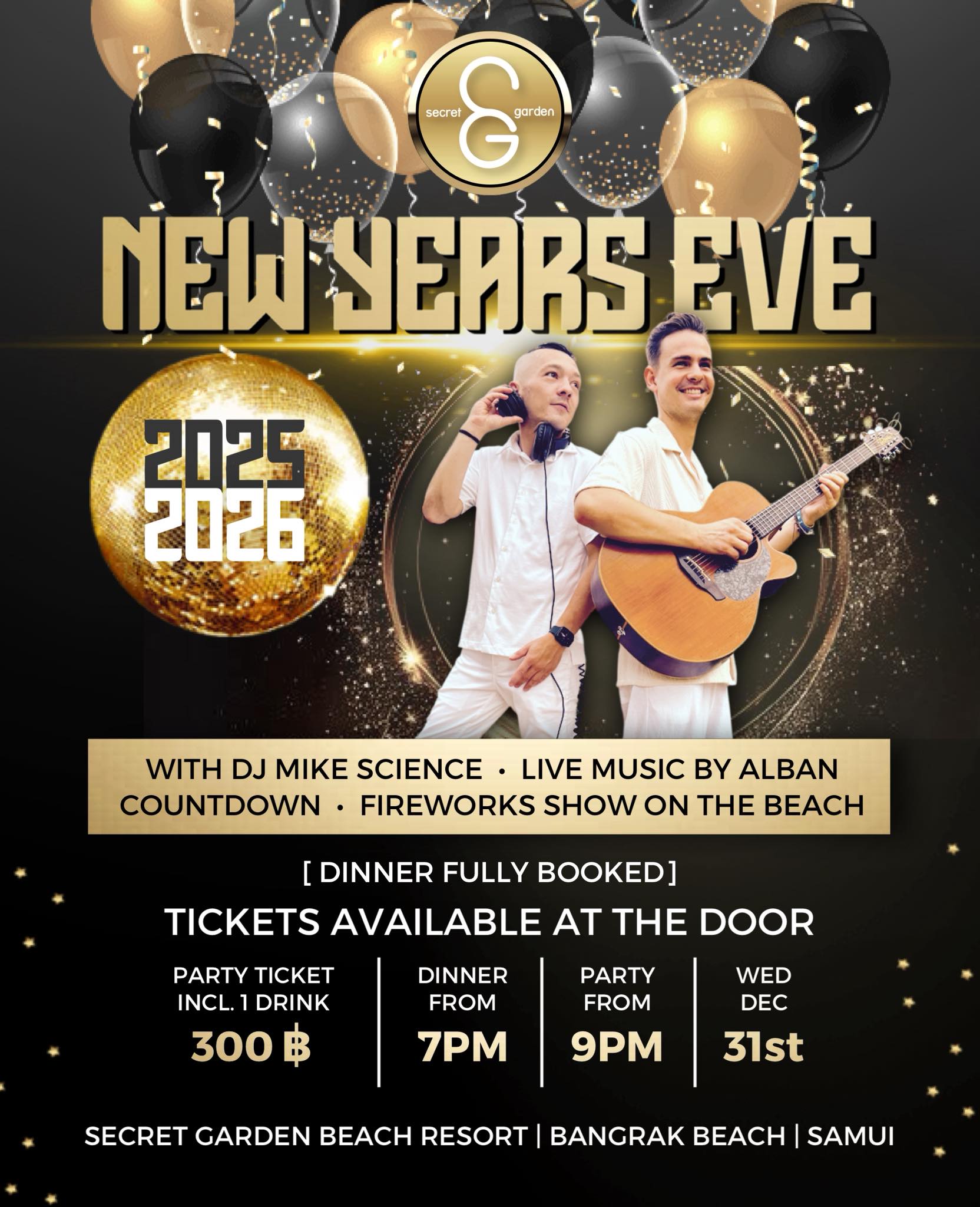 Secret - Dj Mike Science, live music with the fabulous ALBAN