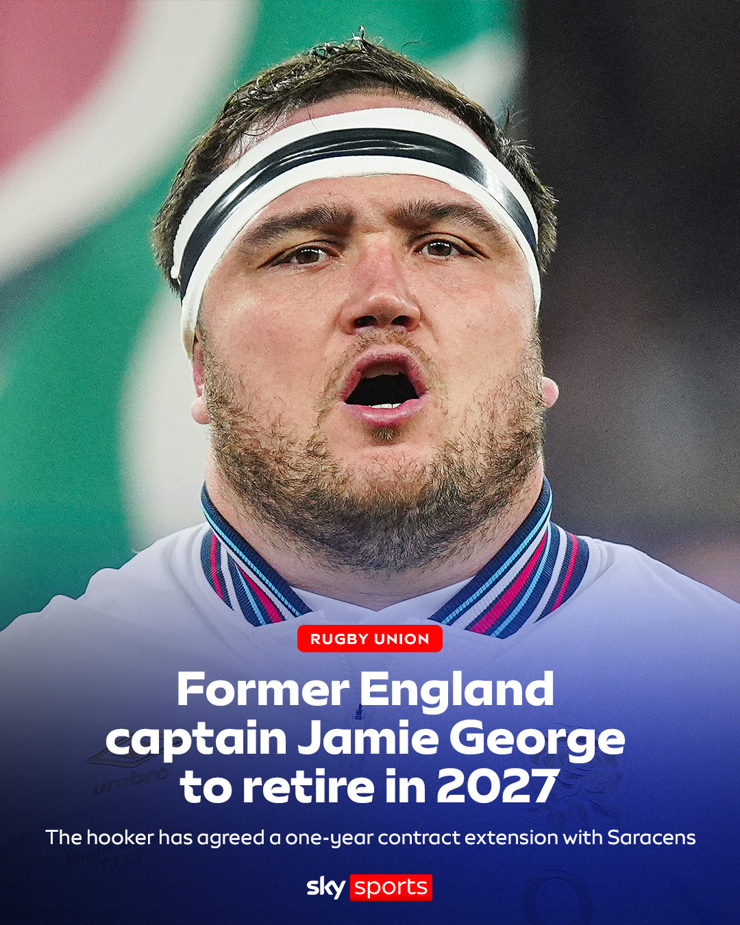 Sky - Former England captain Jamie George will retire from rugby in ...