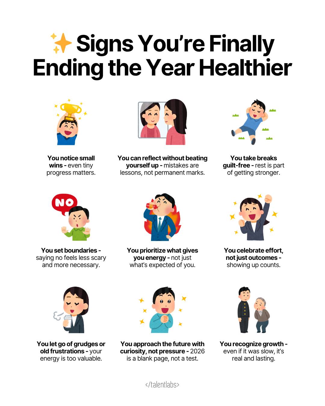 TalentLabs - 💛 Ending the year healthier isn’t about perfection. It’s ...