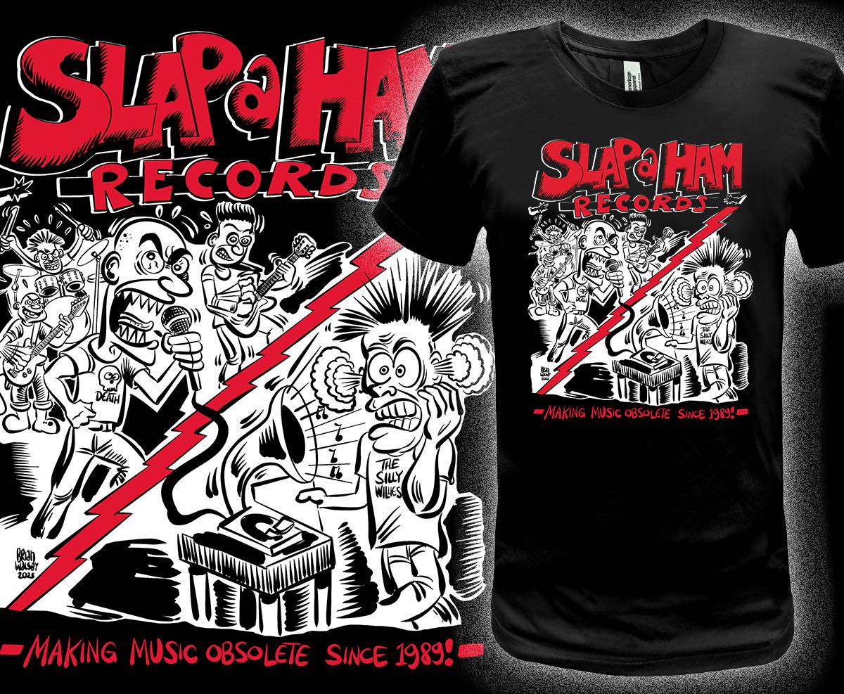 Slap A Ham tee by Brian Walsby! Limited to 300 and up for grabs on 