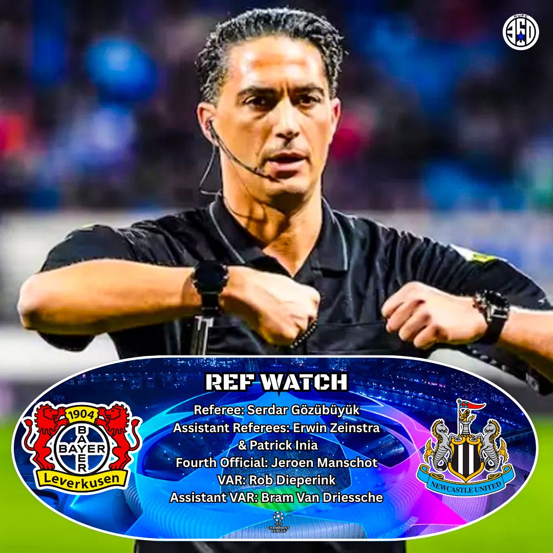 NUFC360 - Dutch Referee Serdar Gözübüyük will be the man in the middle ...