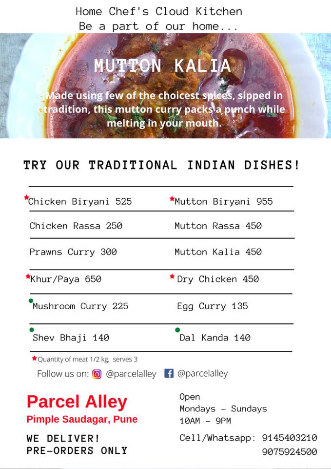 Parcel Alley - We have expanded our menu by popular demand...