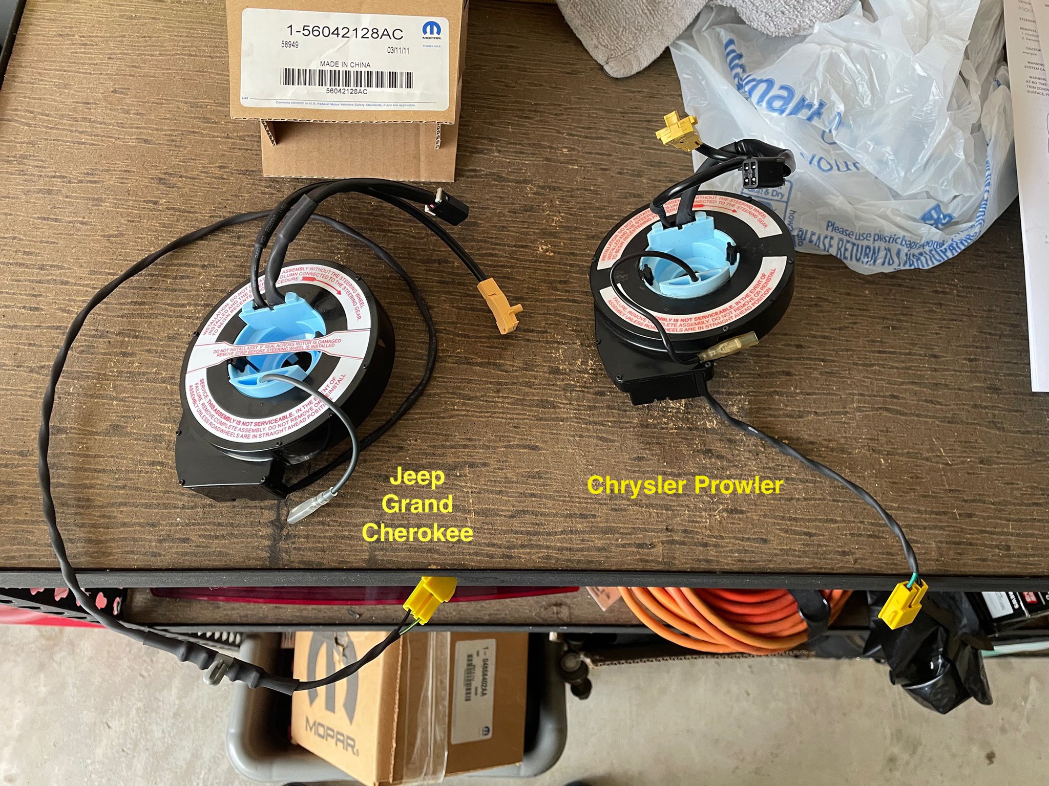 C-HORSE Clock Spring Spiral Cable For 2014 Jeep Grand Cherokee (with Heated Steering Wheel)
