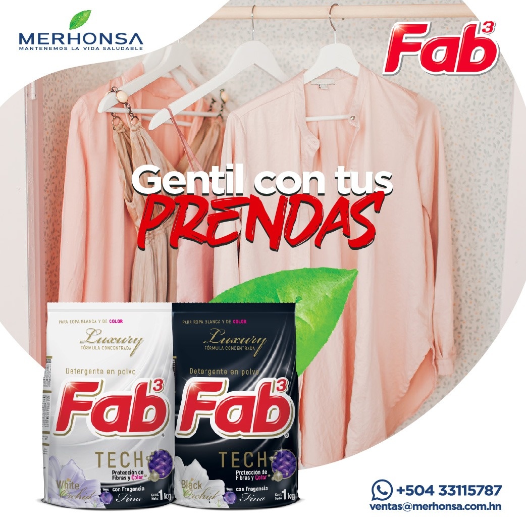 Merhonsa - Para tu ropa más delicada y fina detergente Fab... | Facebook